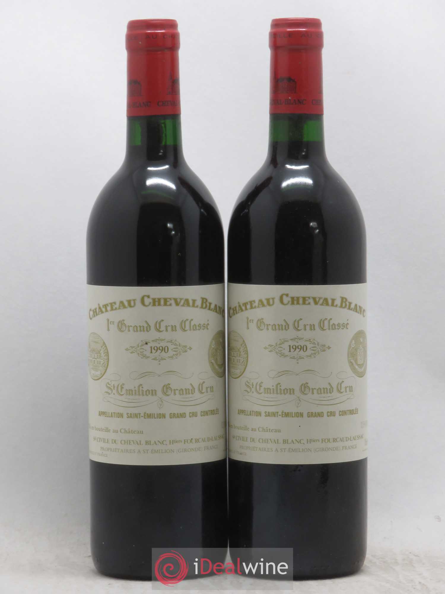 Château Cheval Blanc 1er Grand Cru Classé A 1990 - Lot de 2 bouteilles - 0
