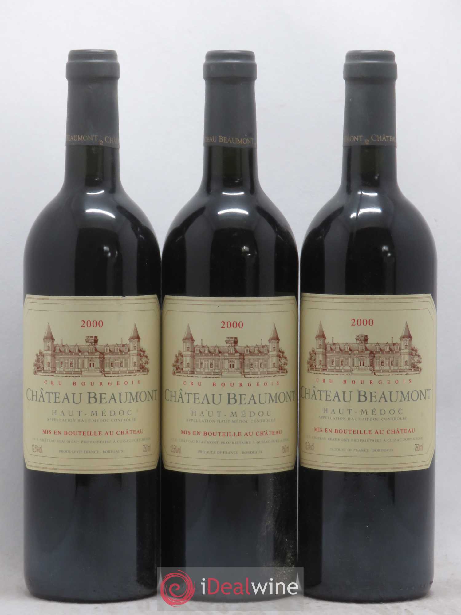 Château Beaumont Cru Bourgeois 2000 - Lot de 6 bouteilles - 1