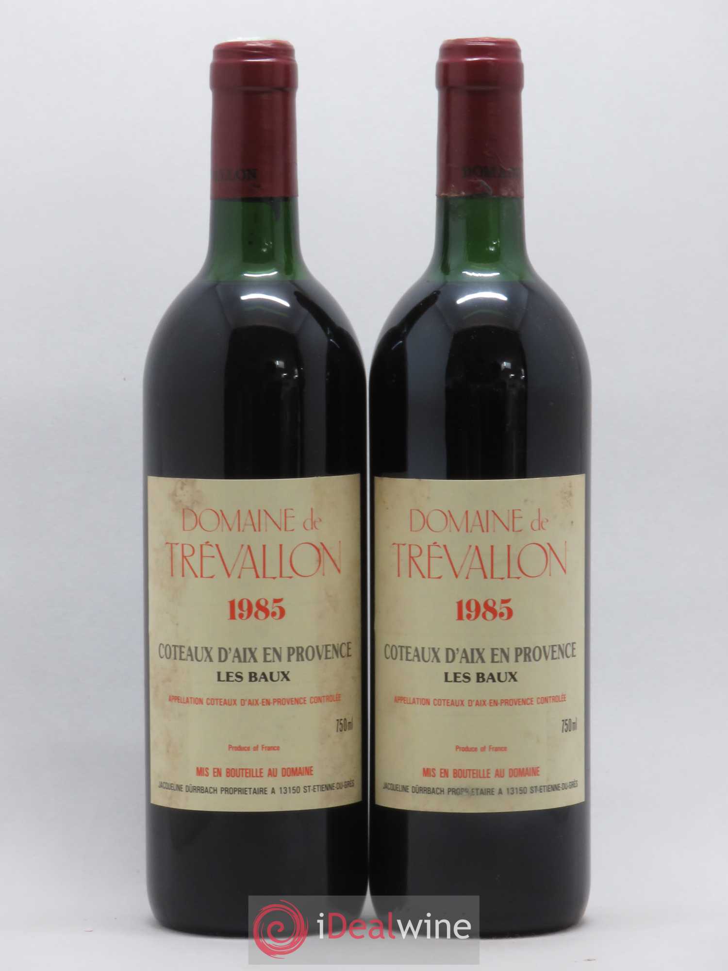 Coteaux d'Aix-en-Provence Les Baux Trévallon 1985 - Posten von 2 Flaschen - 0