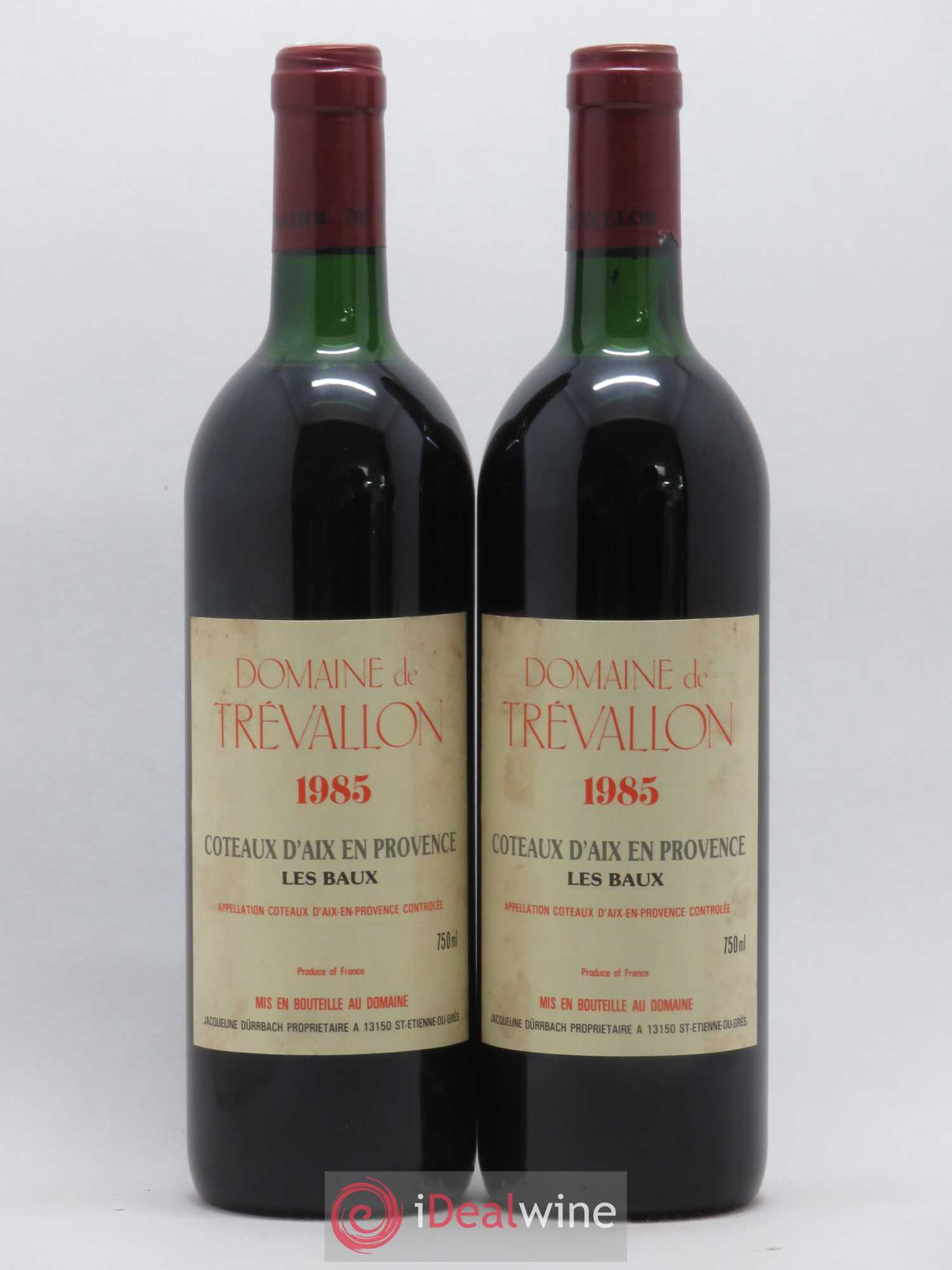 Coteaux d'Aix-en-Provence Les Baux Trévallon 1985 - Posten von 2 Flaschen - 0