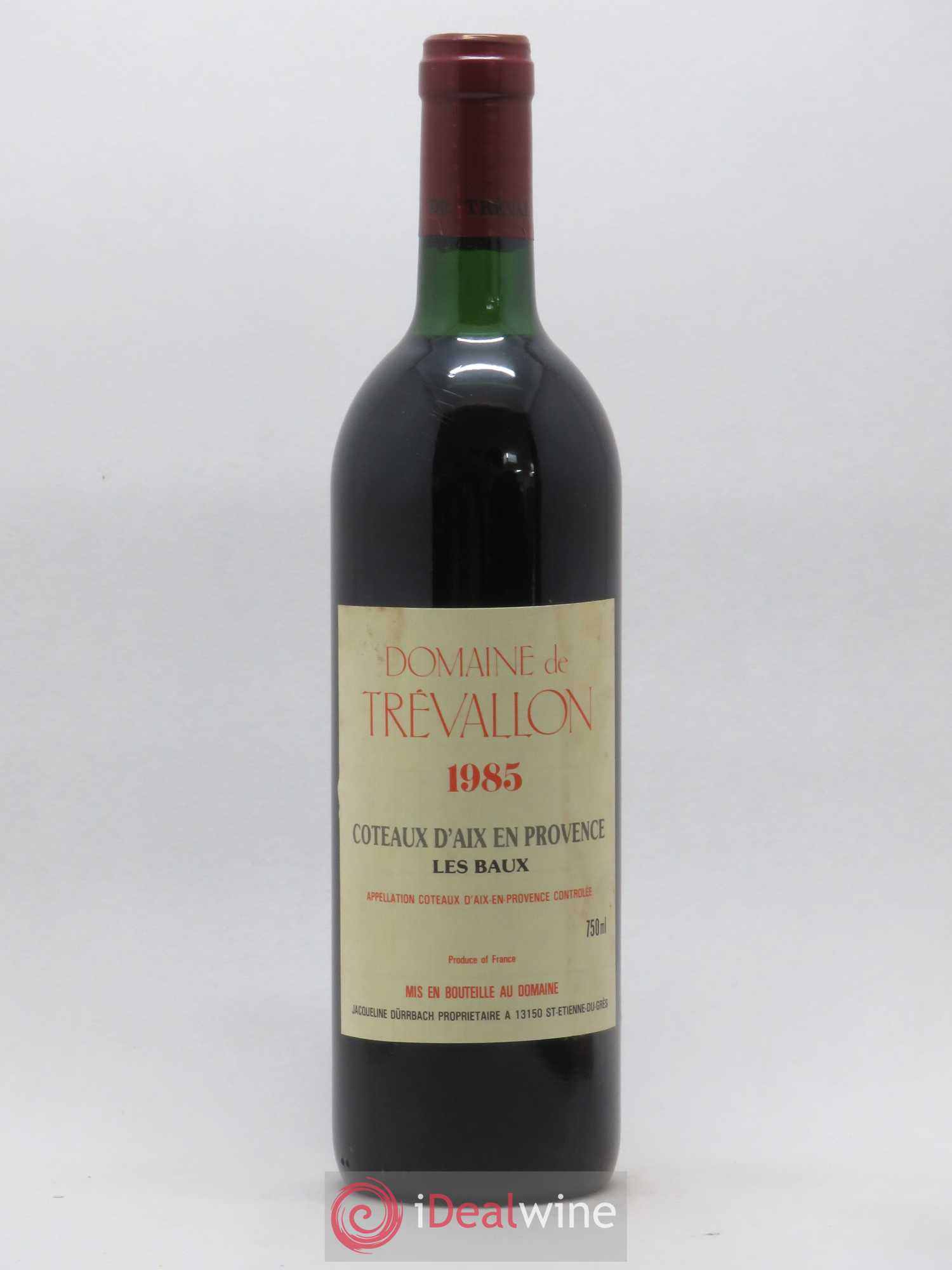 Coteaux d'Aix-en-Provence Les Baux Trévallon 1985 - Posten von 1 Flasche - 0