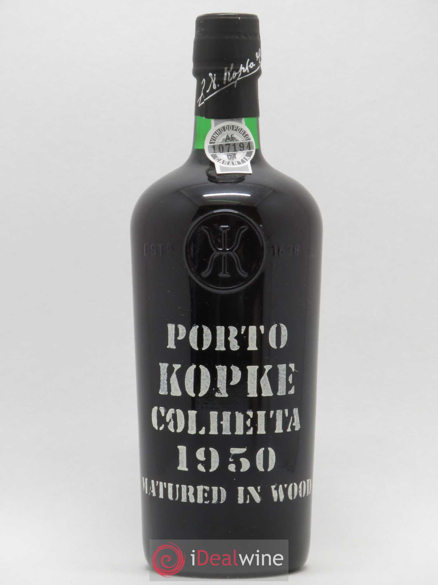 Porto Kopke Colheita Port 1950 - Lot de 1 bouteille - 0