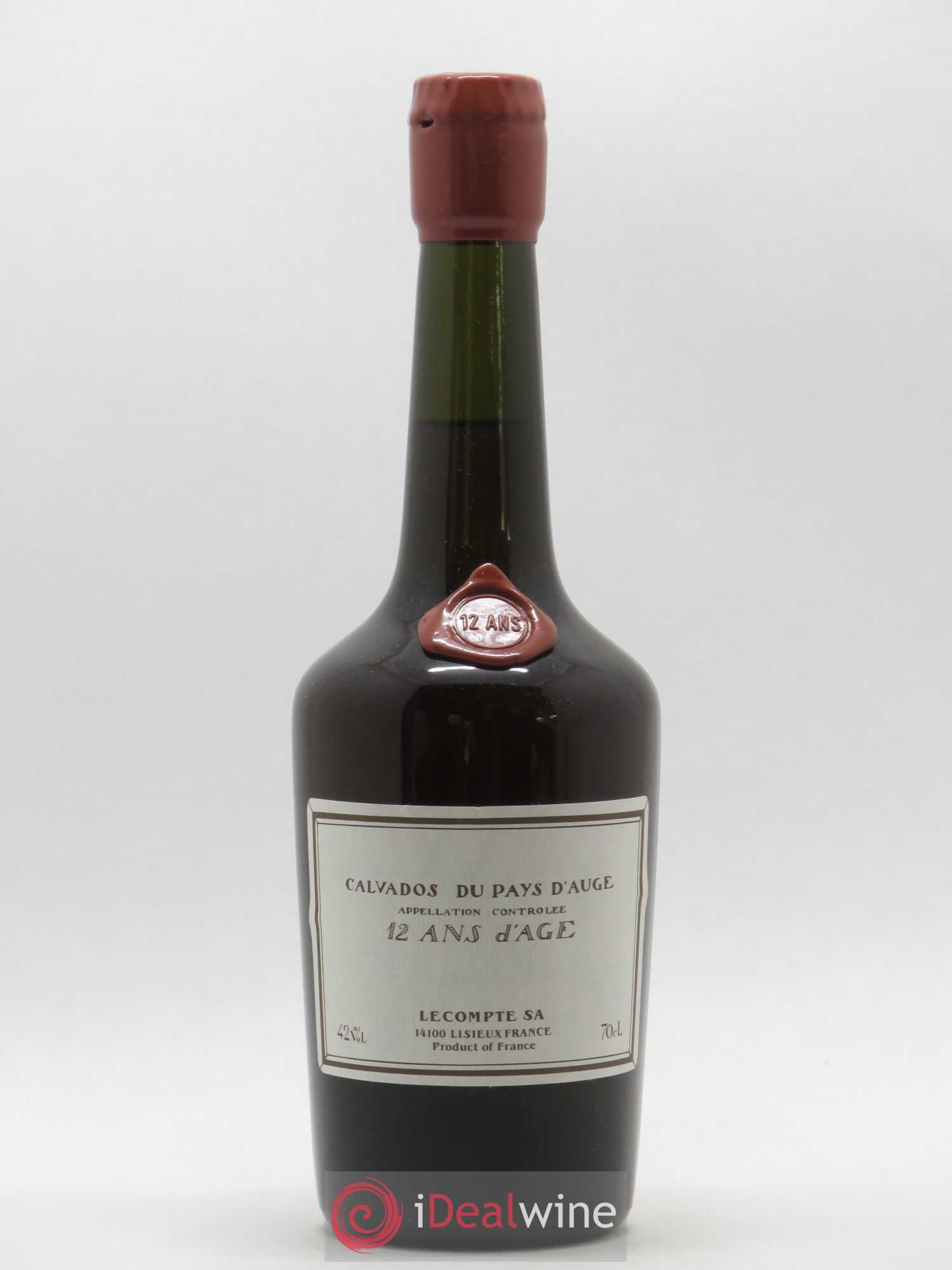 Calvados Du Pays D'auge Lecompte 12 ans - Posten von 1 Flasche - 0