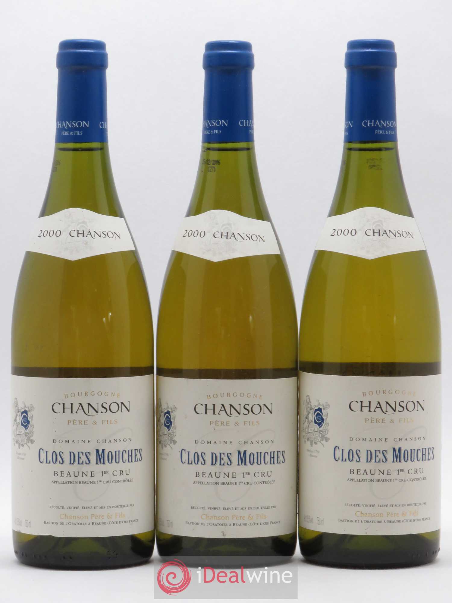 Beaune 1er Cru Clos des Mouches Chanson 2000 - Lot de 3 bouteilles - 0
