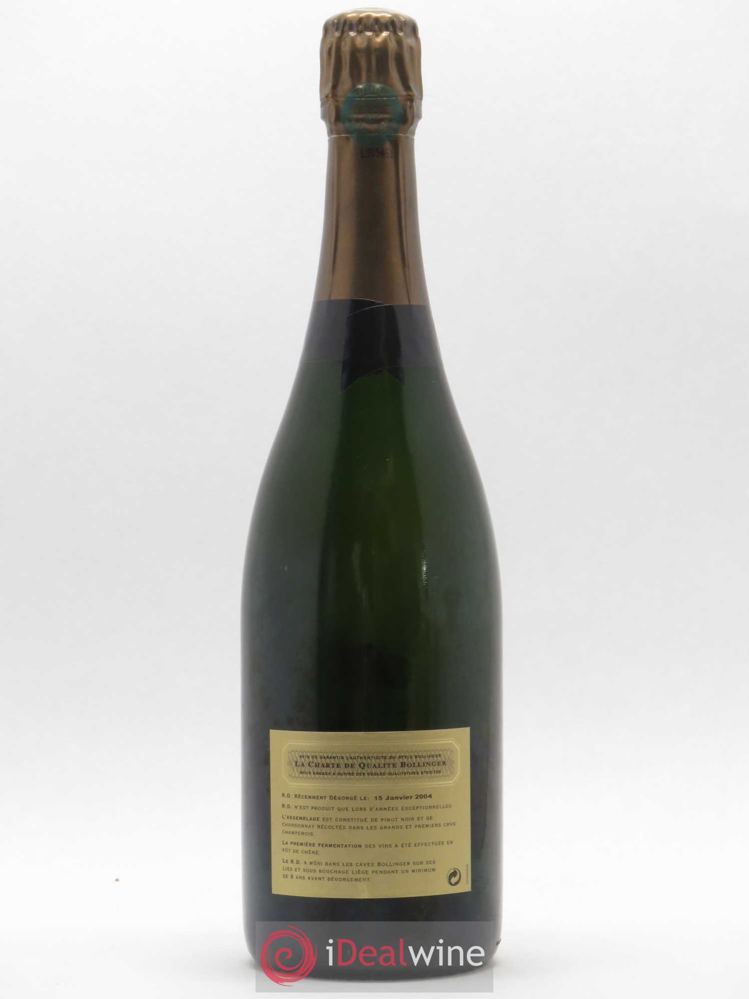 R.D. Extra-Brut Bollinger 1985 - Lot de 1 bouteille - 1