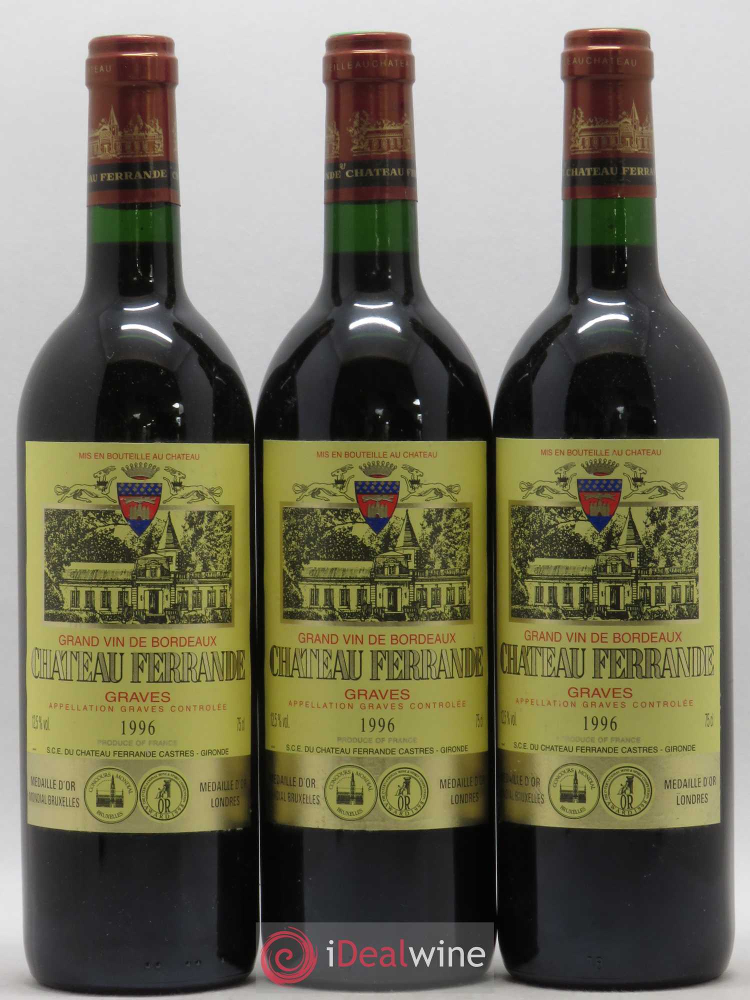 Château Ferrande 1996 - Lot de 6 bouteilles - 1