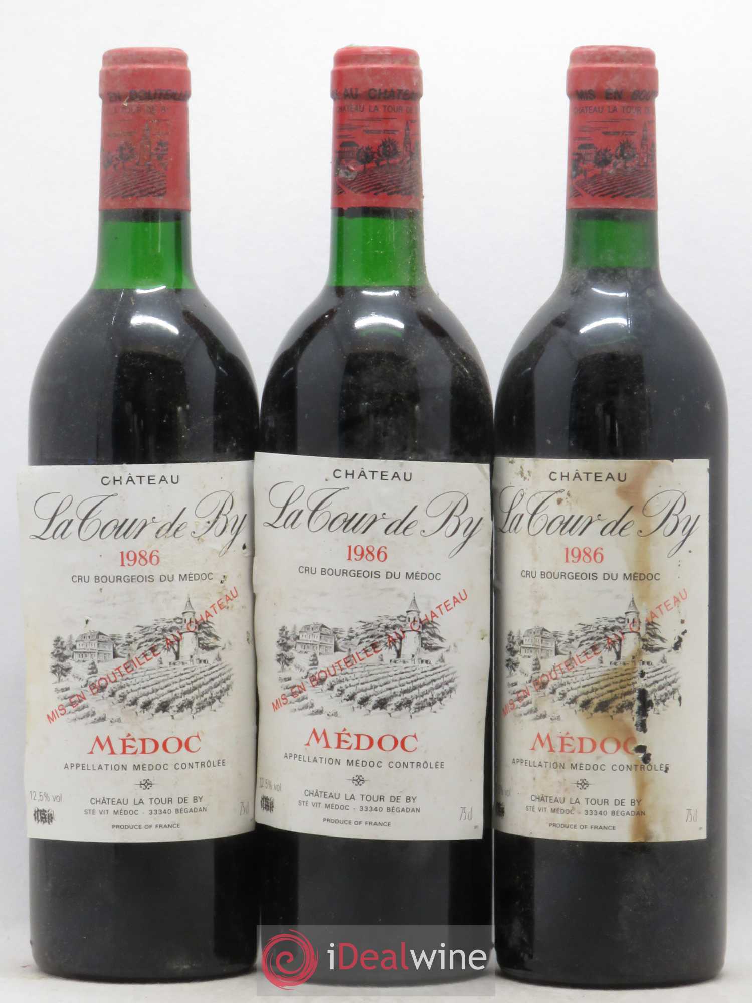 Château La Tour de By Cru Bourgeois (sans prix de réserve) 1986 - Lot de 12 bouteilles - 3