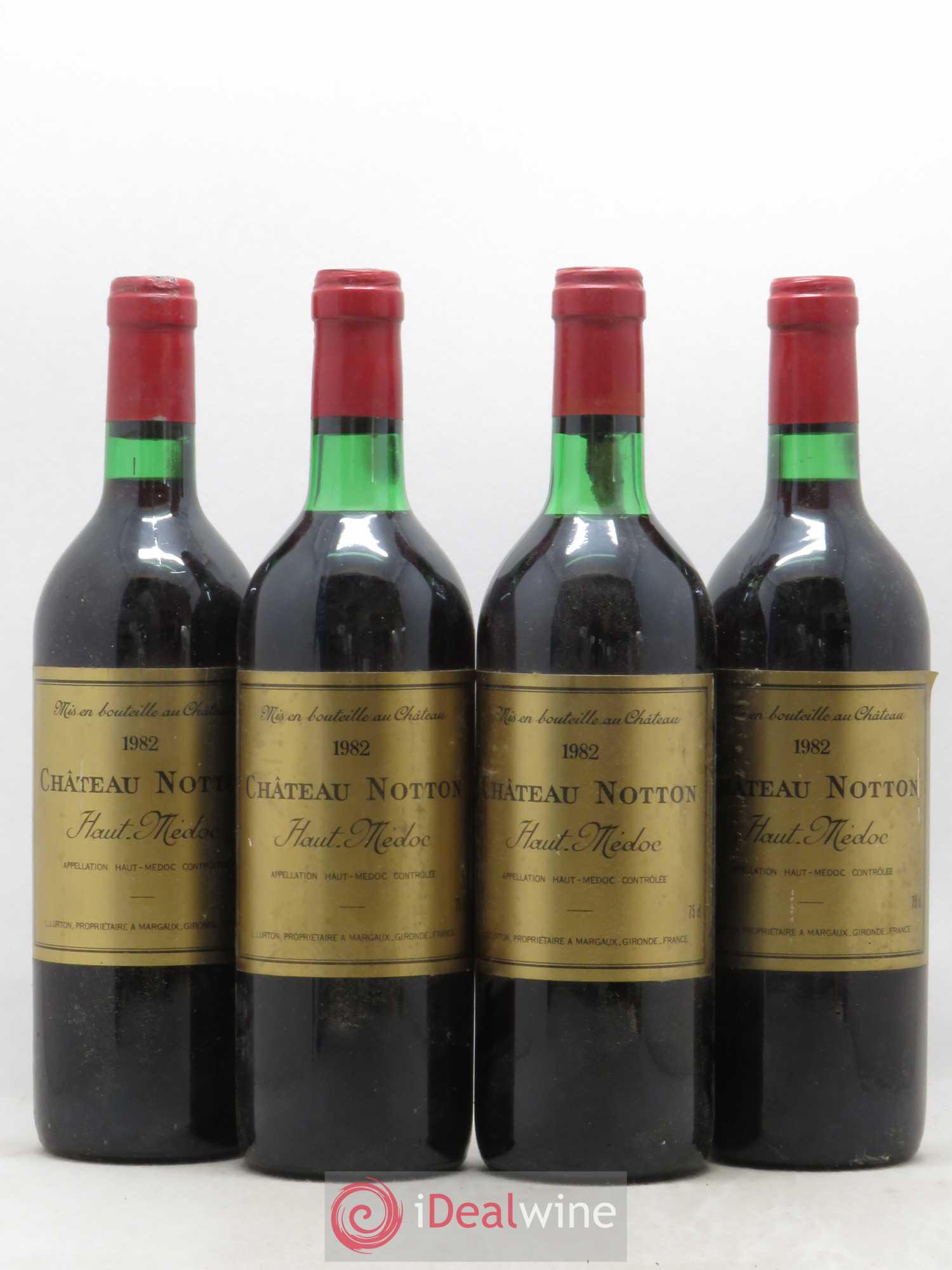 Haut Médoc Château Notton 1982 - Lot de 4 bouteilles - 0