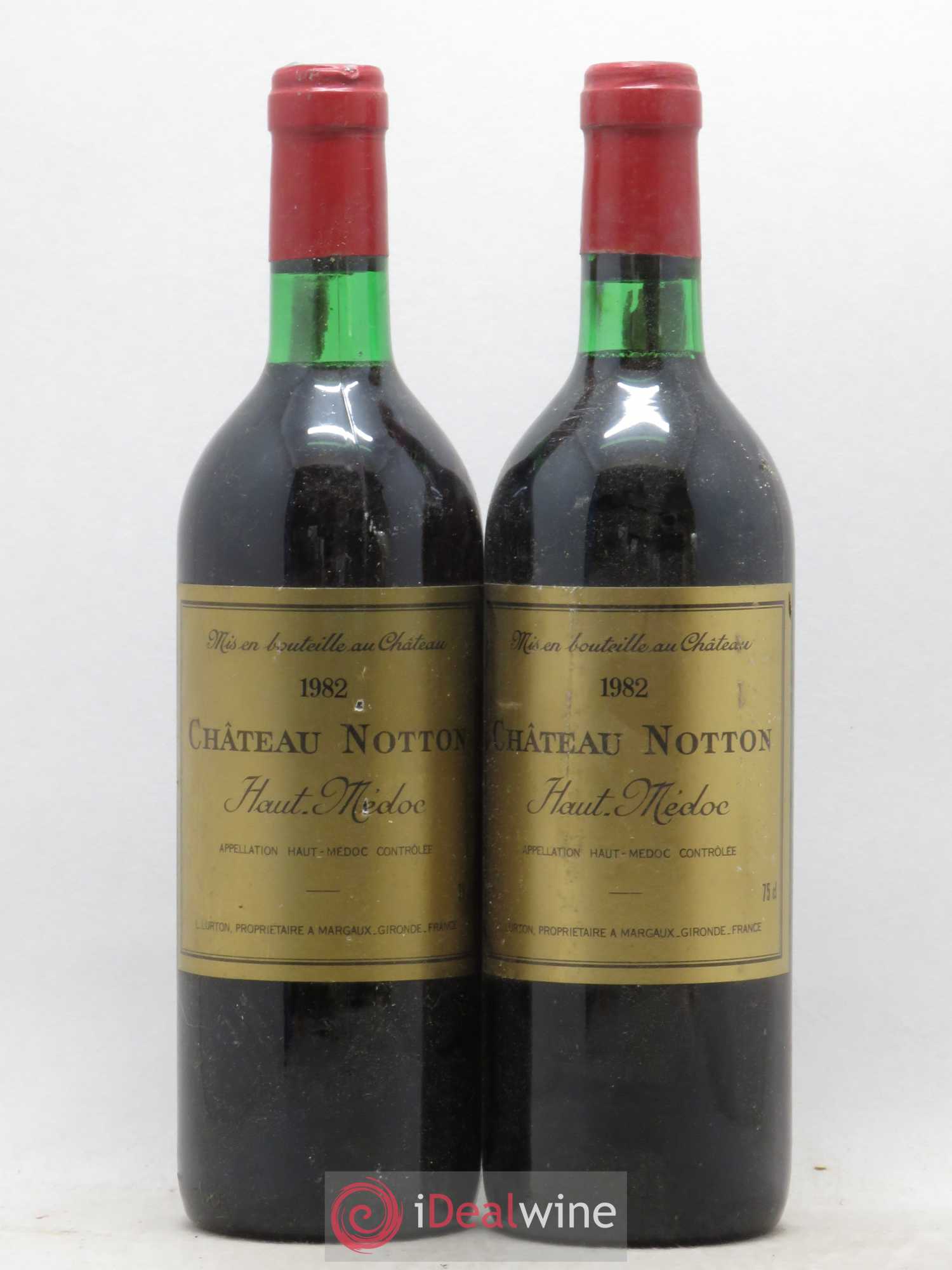 Haut Médoc Château Notton 1982 - Lot de 2 bouteilles - 0