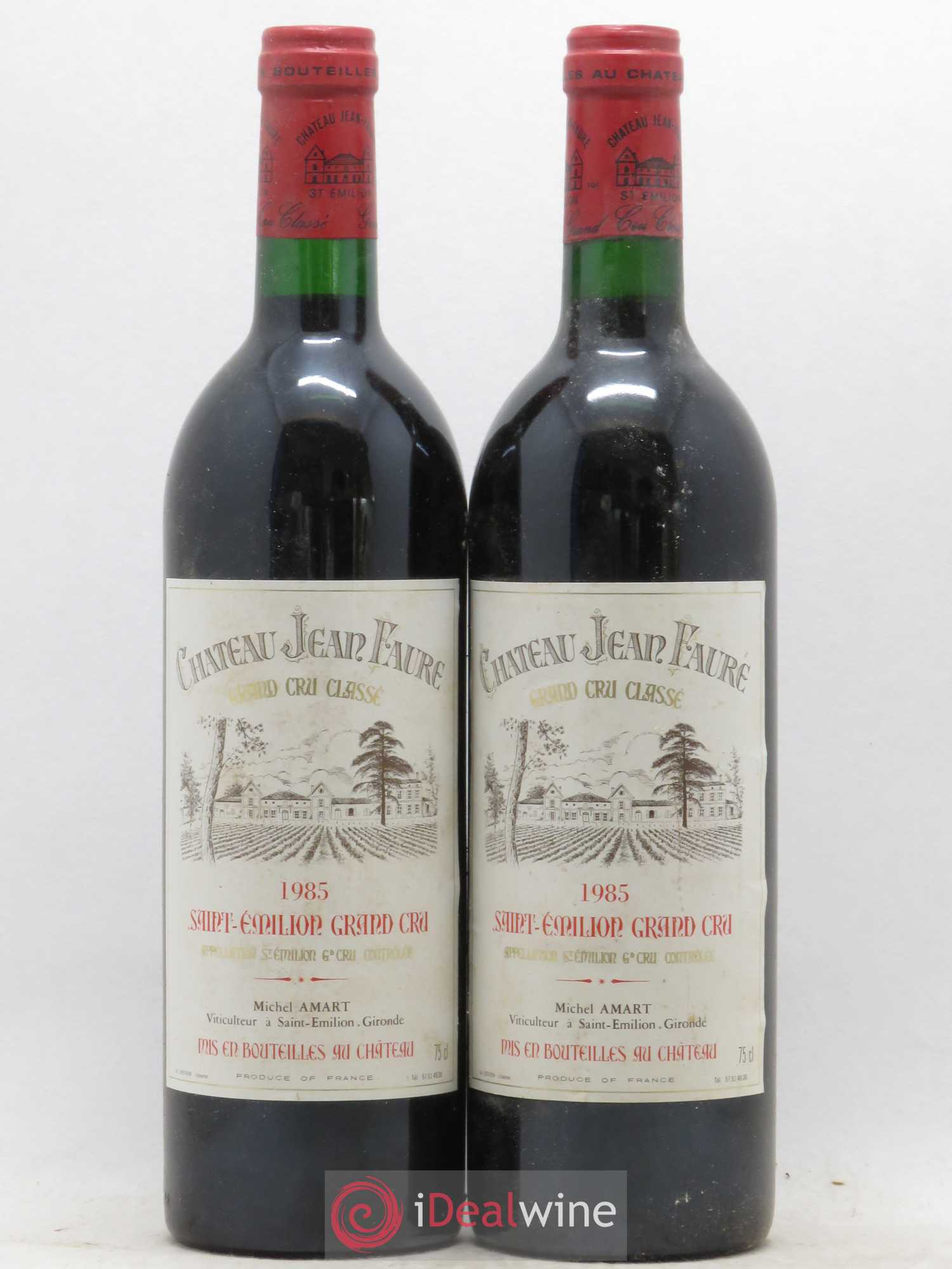 Château Jean Faure Grand Cru Classé 1985 - Lot de 2 bouteilles - 0
