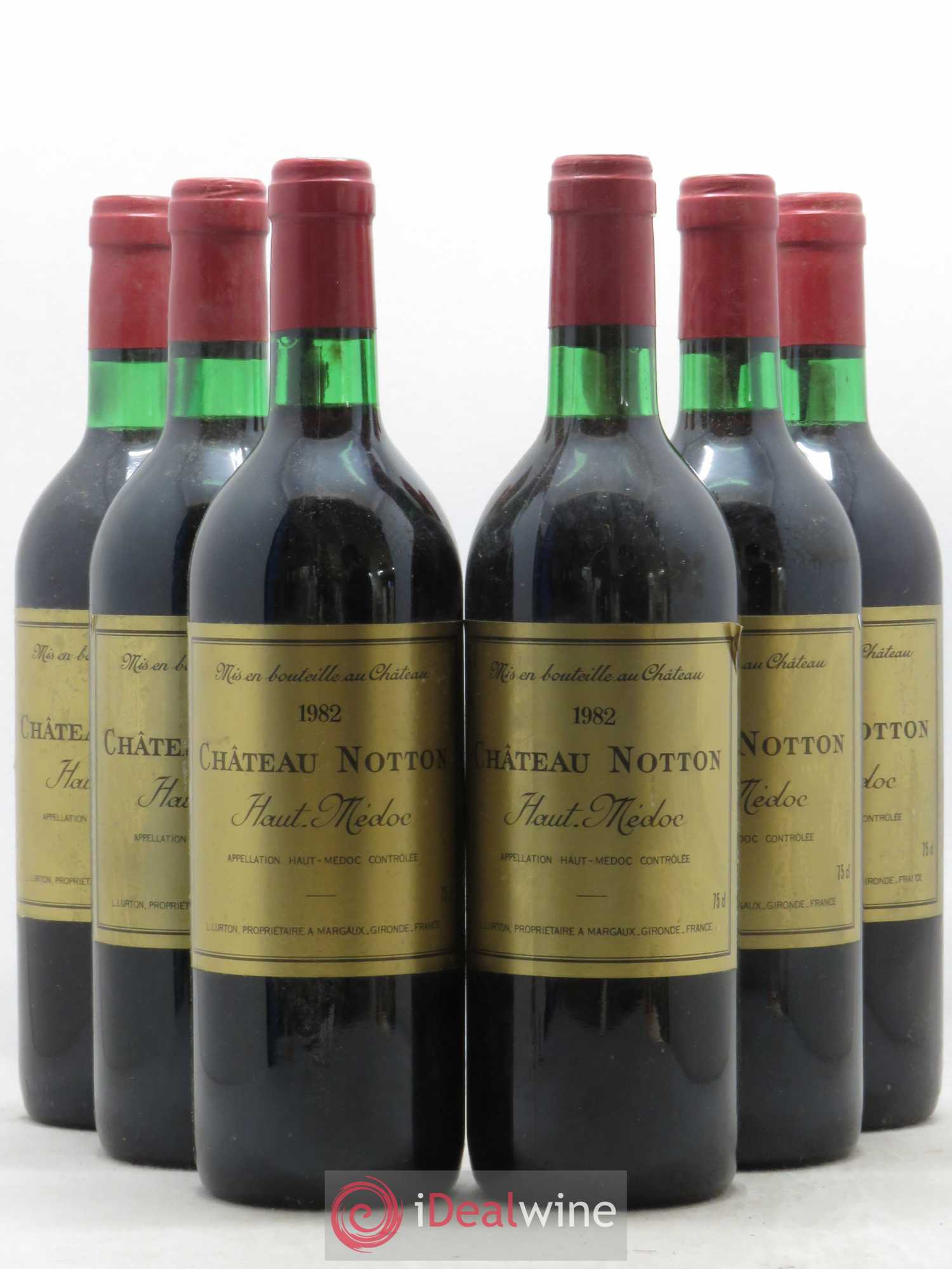 Haut Médoc Château Notton 1982 - Lot de 6 bouteilles - 0