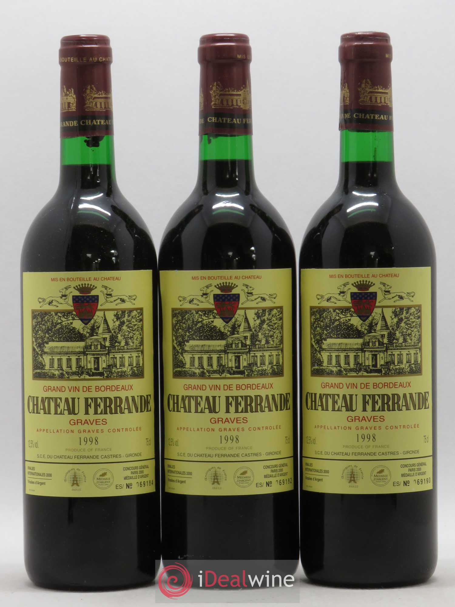 Château Ferrande 1998 - Lot de 6 bouteilles - 1