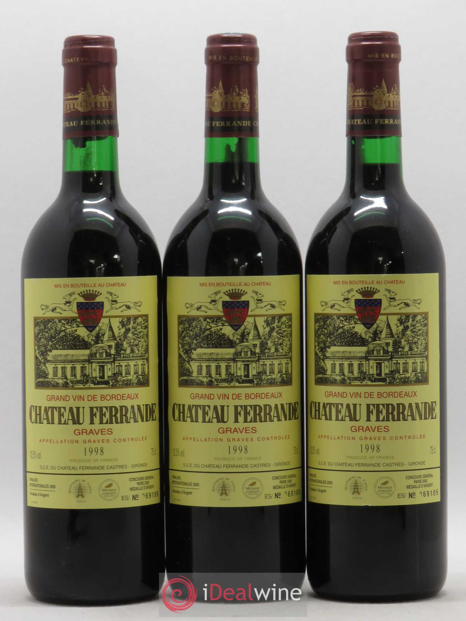 Château Ferrande 1998 - Lot de 6 bouteilles - 2