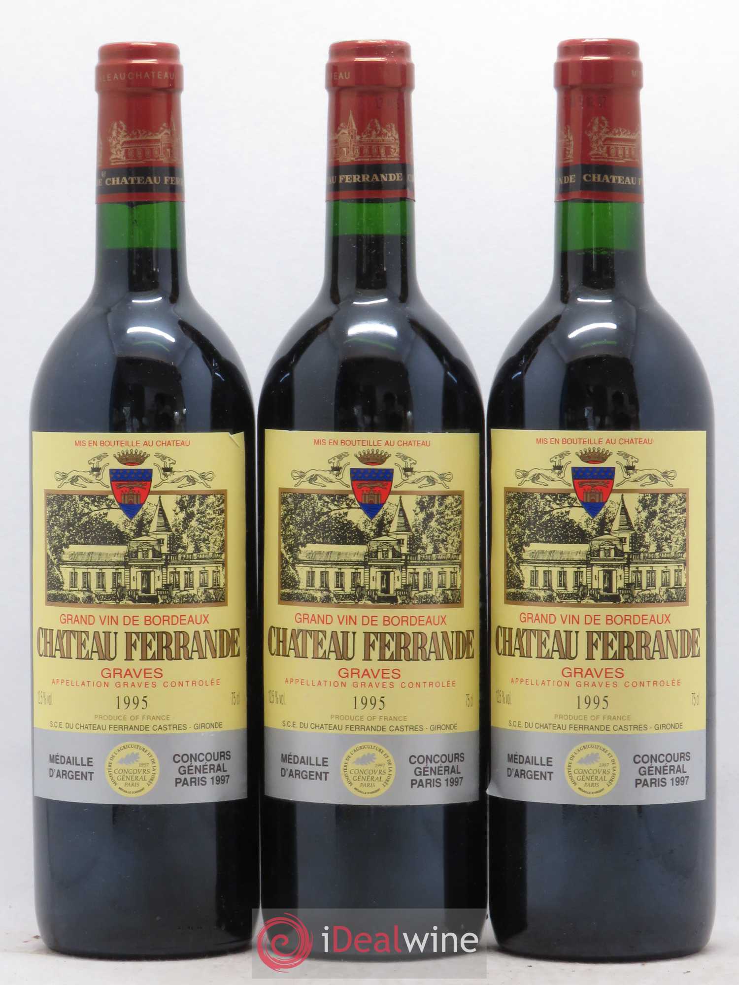 Château Ferrande 1995 - Lot de 6 bouteilles - 1