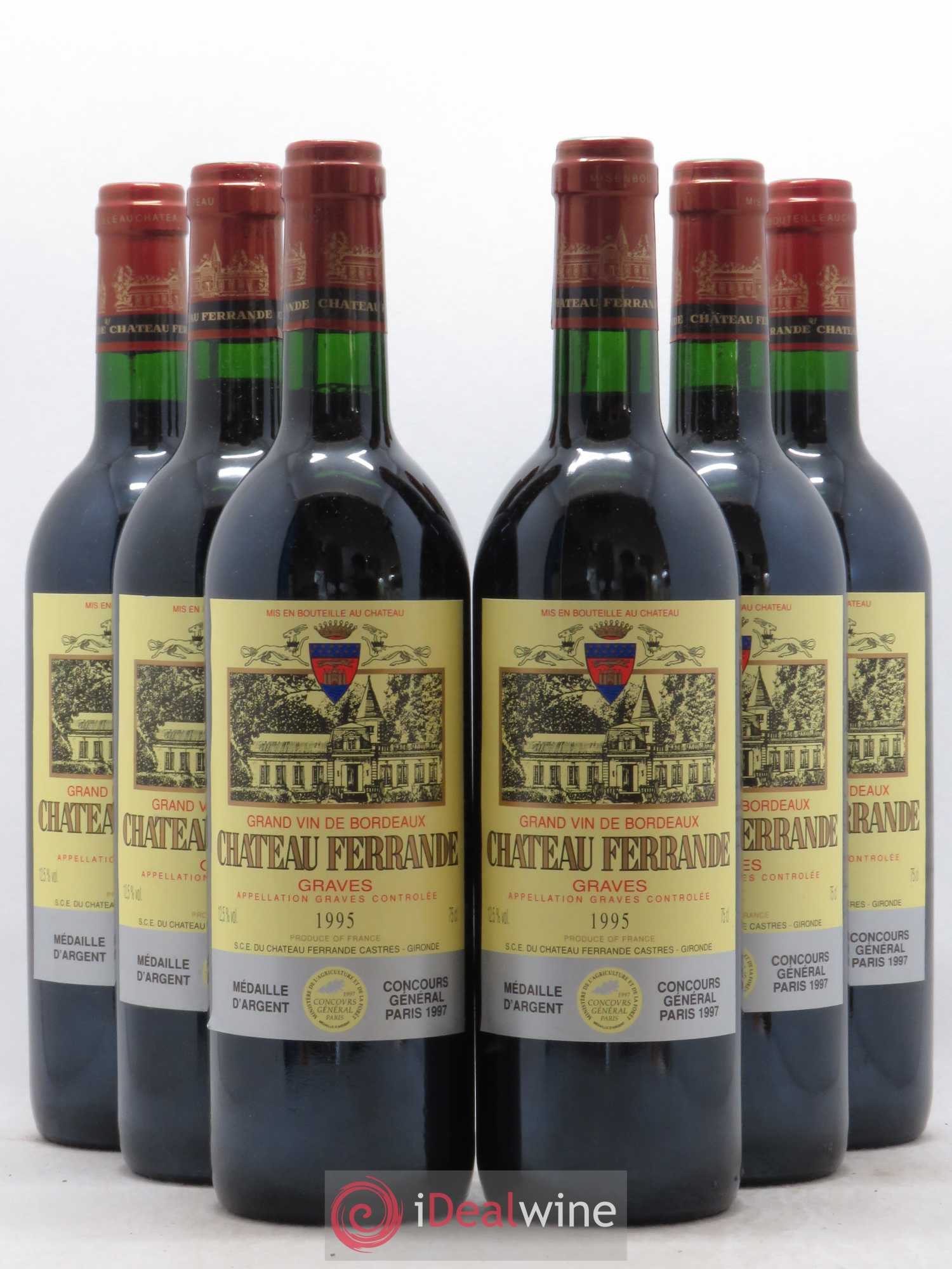 Château Ferrande 1995 - Lot de 6 bouteilles - 0
