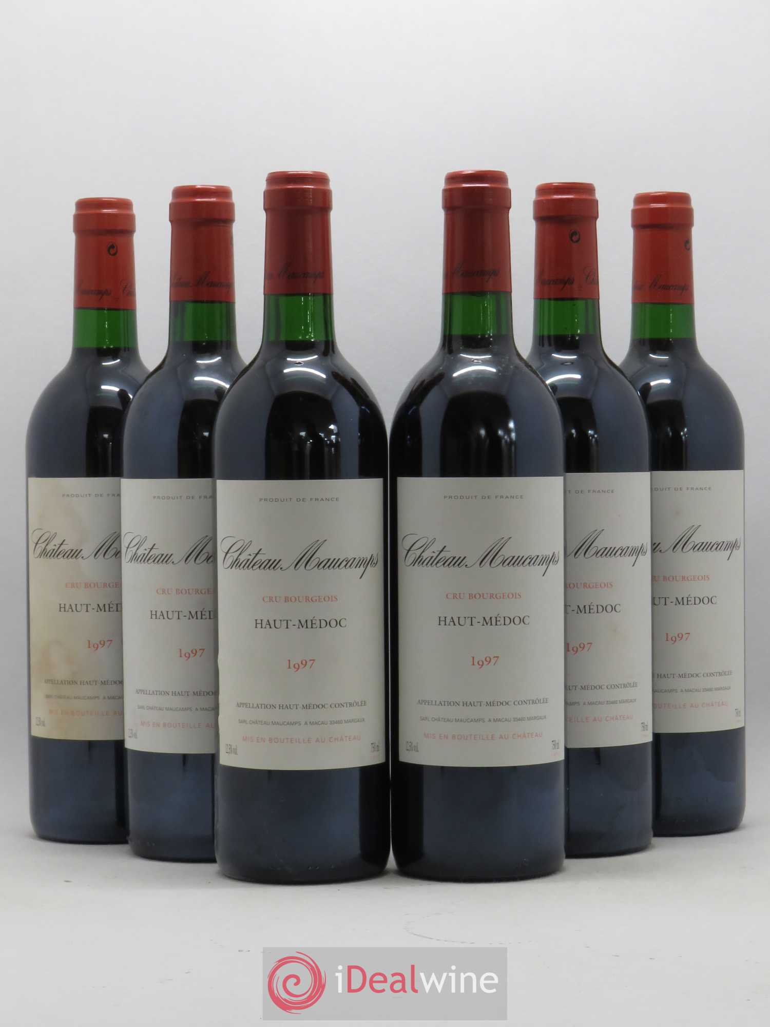 Château Maucamps Cru Bourgeois 1997 - Lot de 6 bouteilles - 0