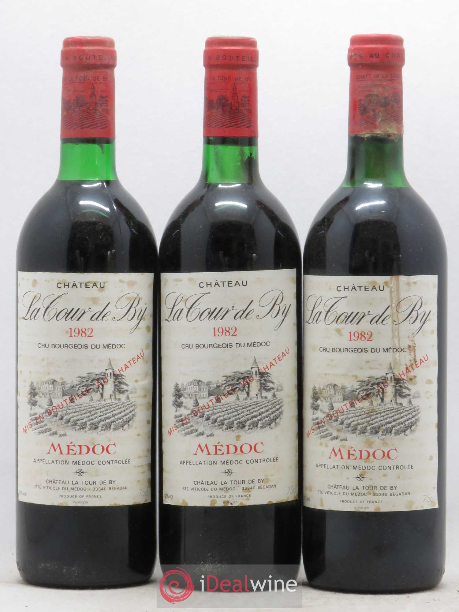 Château La Tour de By Cru Bourgeois 1982 - Lot de 6 bouteilles - 1