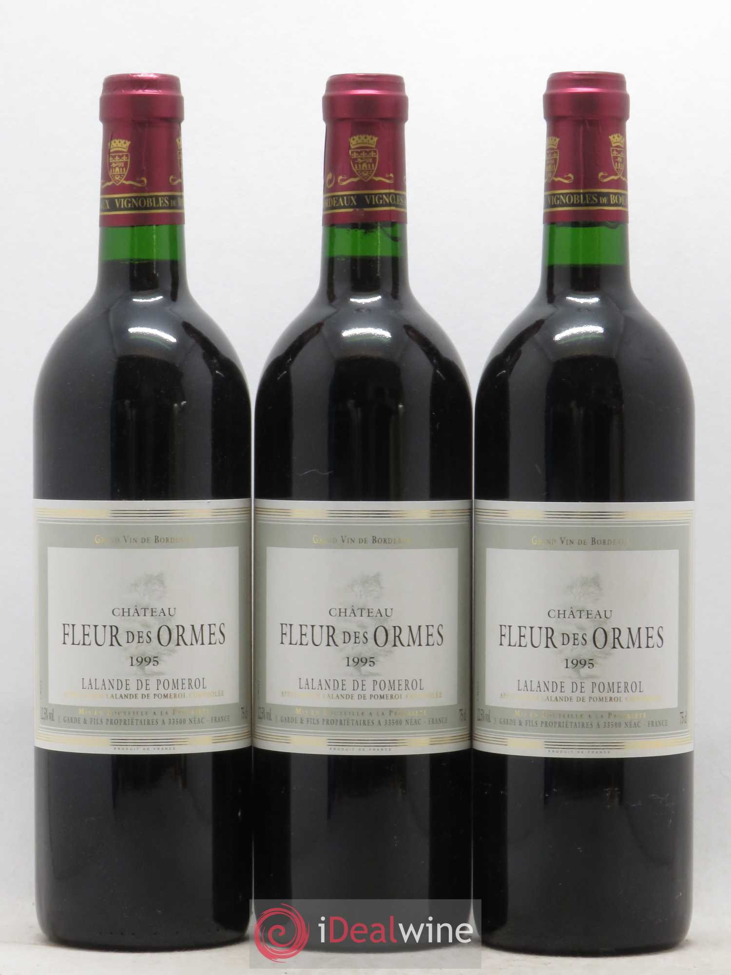 Pomerol Fleur des Ormes 1995 - Lot de 12 bouteilles - 1
