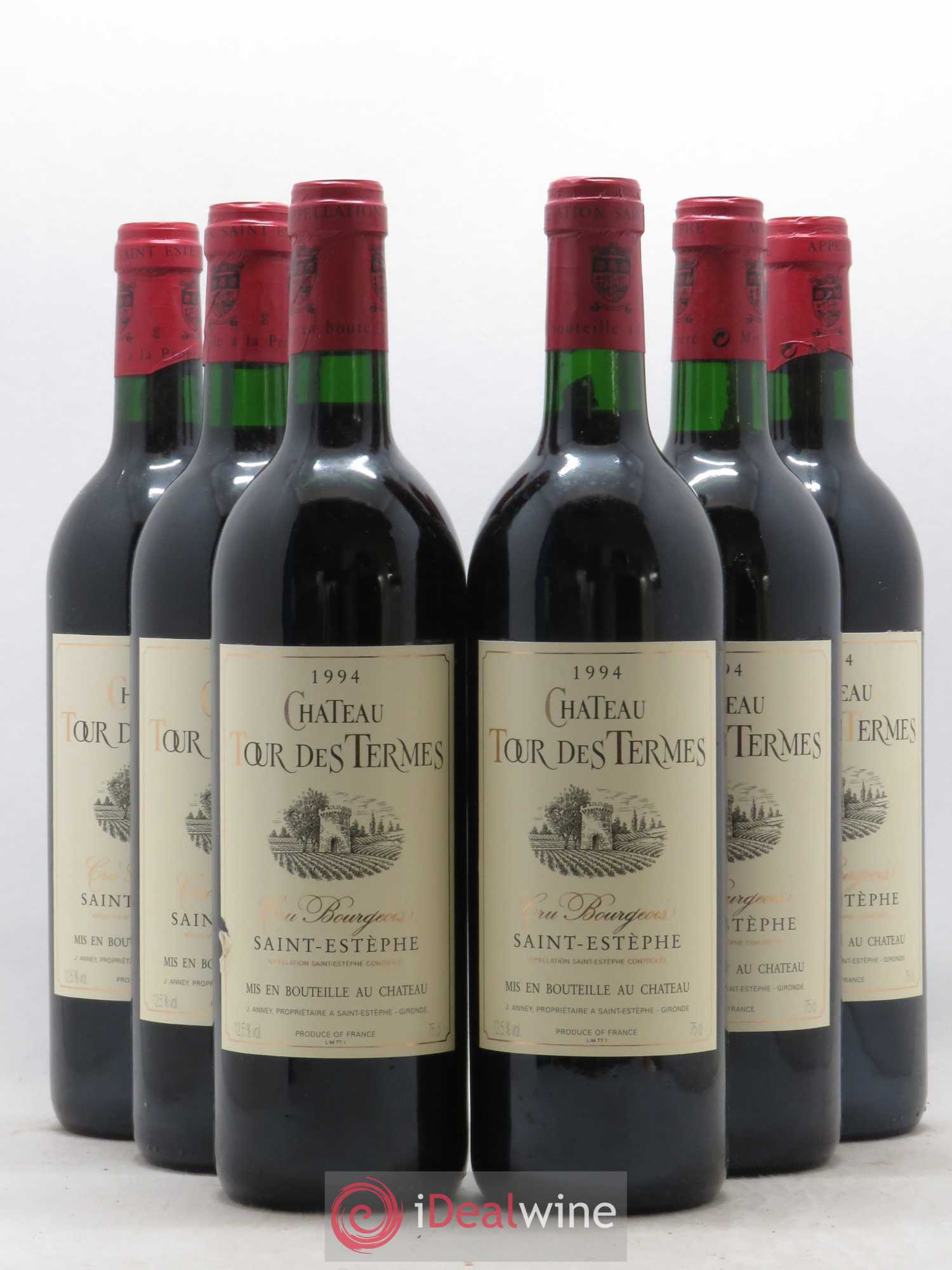 Château Tour des Termes Cru Bourgeois 1994 - Lot de 6 bouteilles - 0