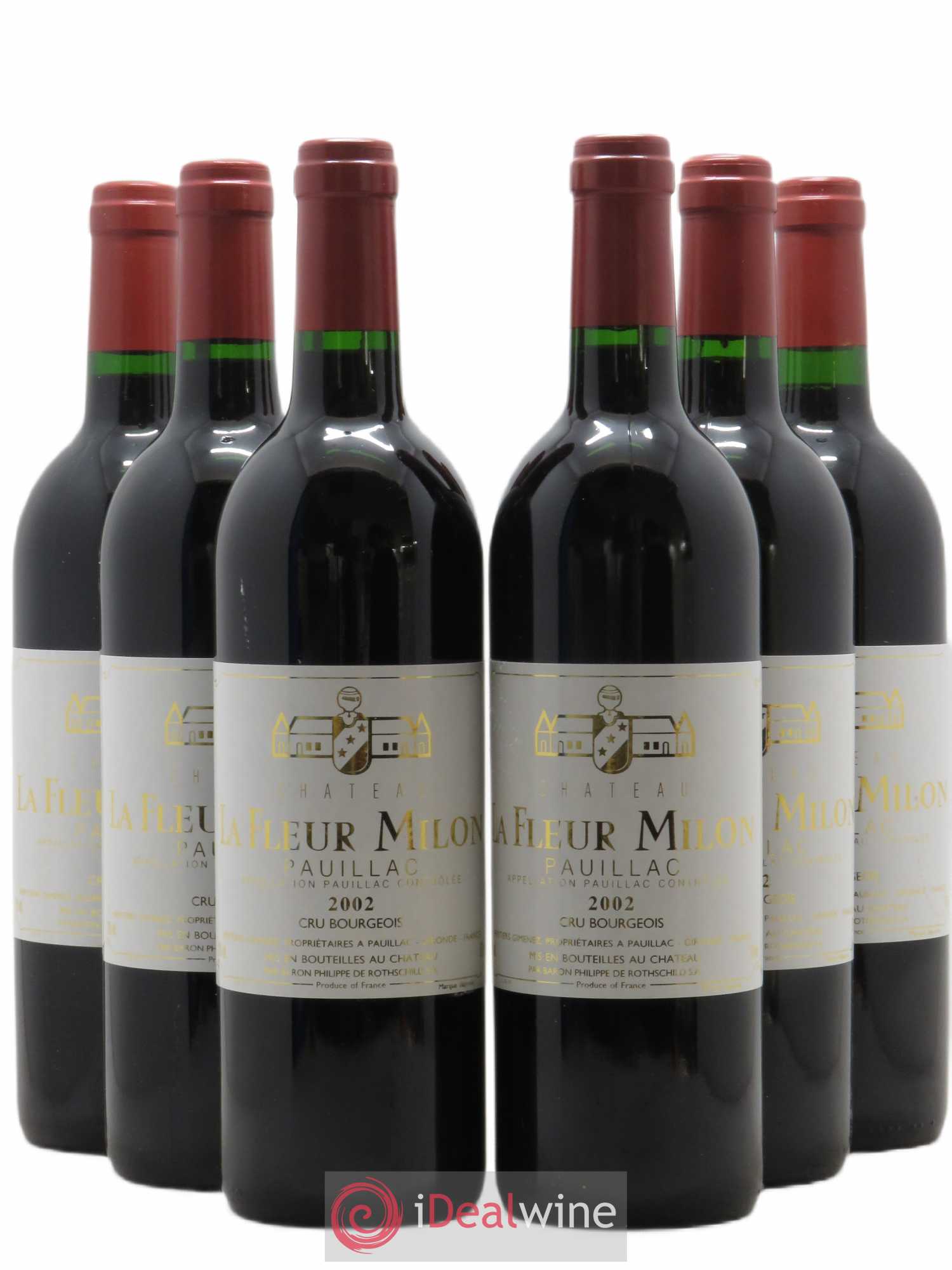 Château la Fleur Milon Cru Bourgeois (sans prix de réserve) 2002 - Lot de 6 bouteilles - 0