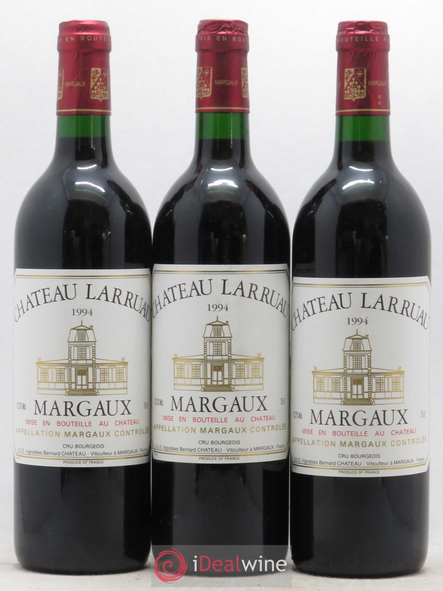 Château Larruau 1994 - Lot de 3 bouteilles - 0