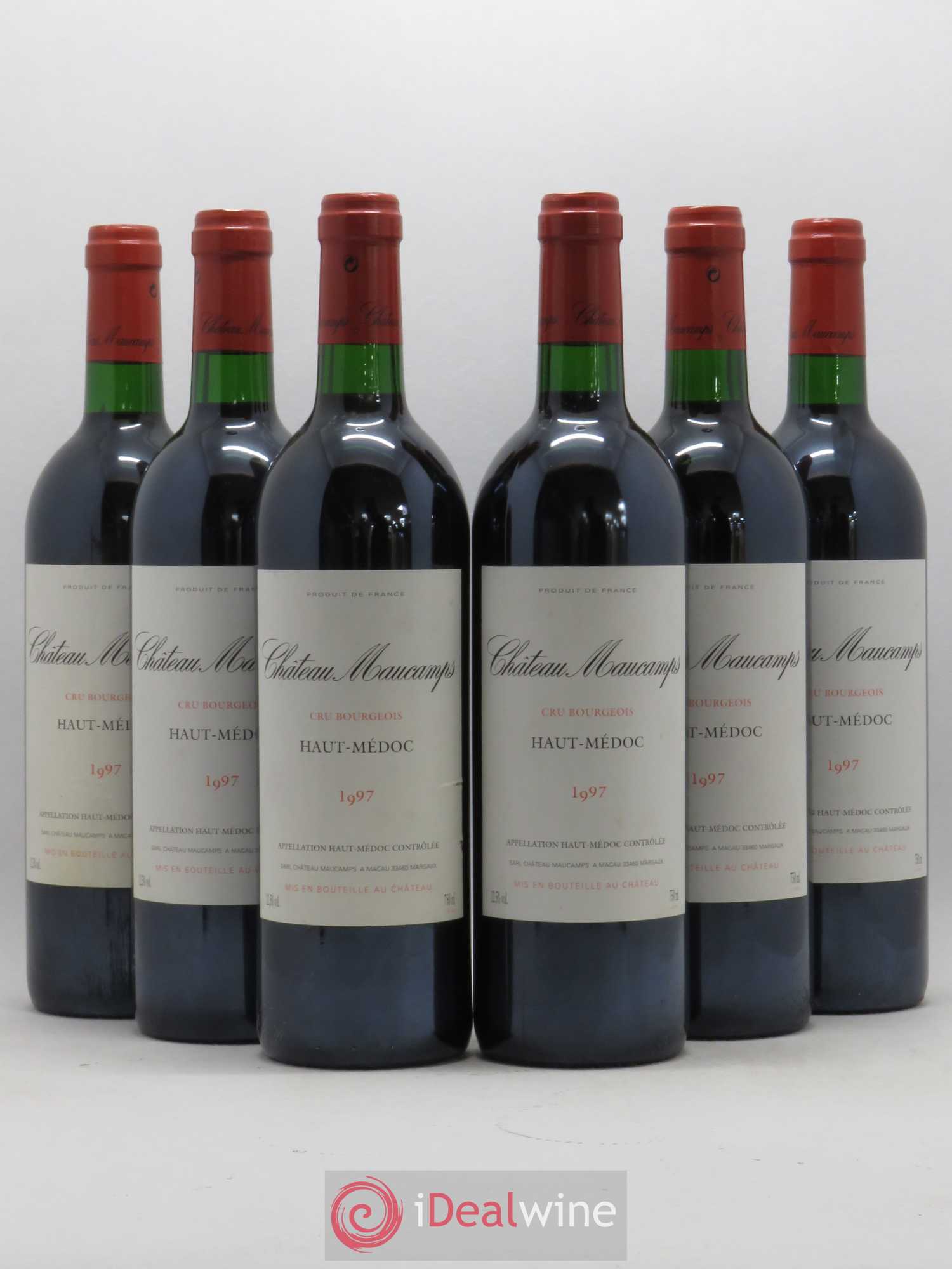Château Maucamps Cru Bourgeois 1997 - Lot de 6 bouteilles - 0