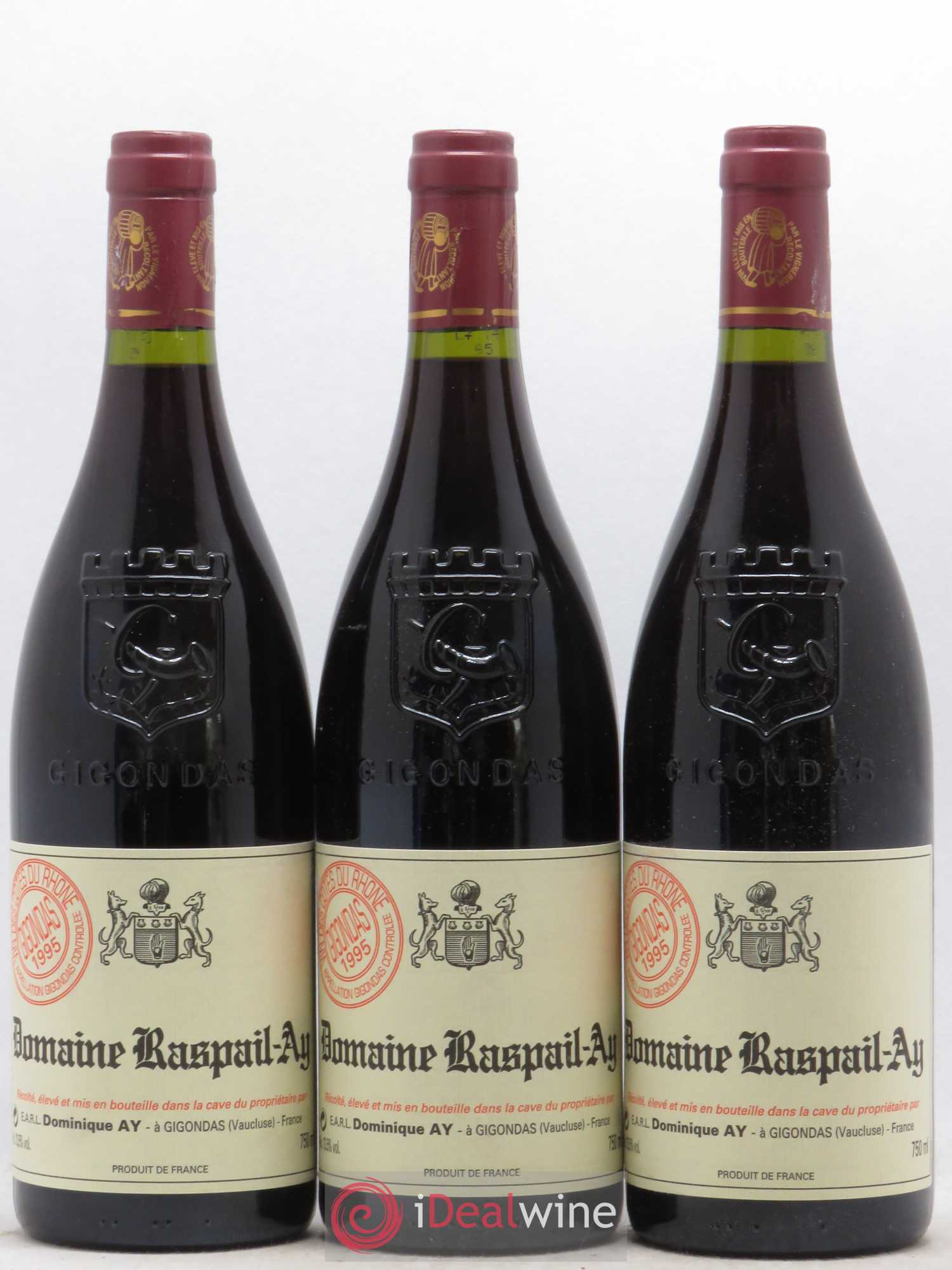 Gigondas Raspail-Ay 1995 - Lot de 6 bouteilles - 2