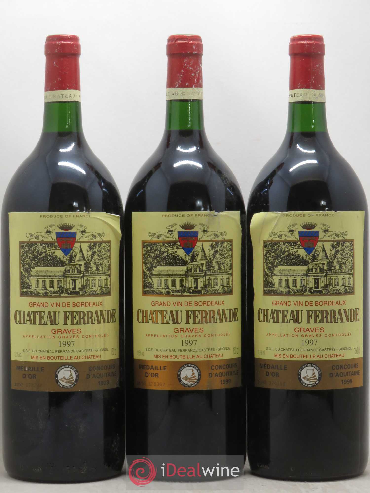 Château Ferrande 1997 - Lot de 3 magnums - 0