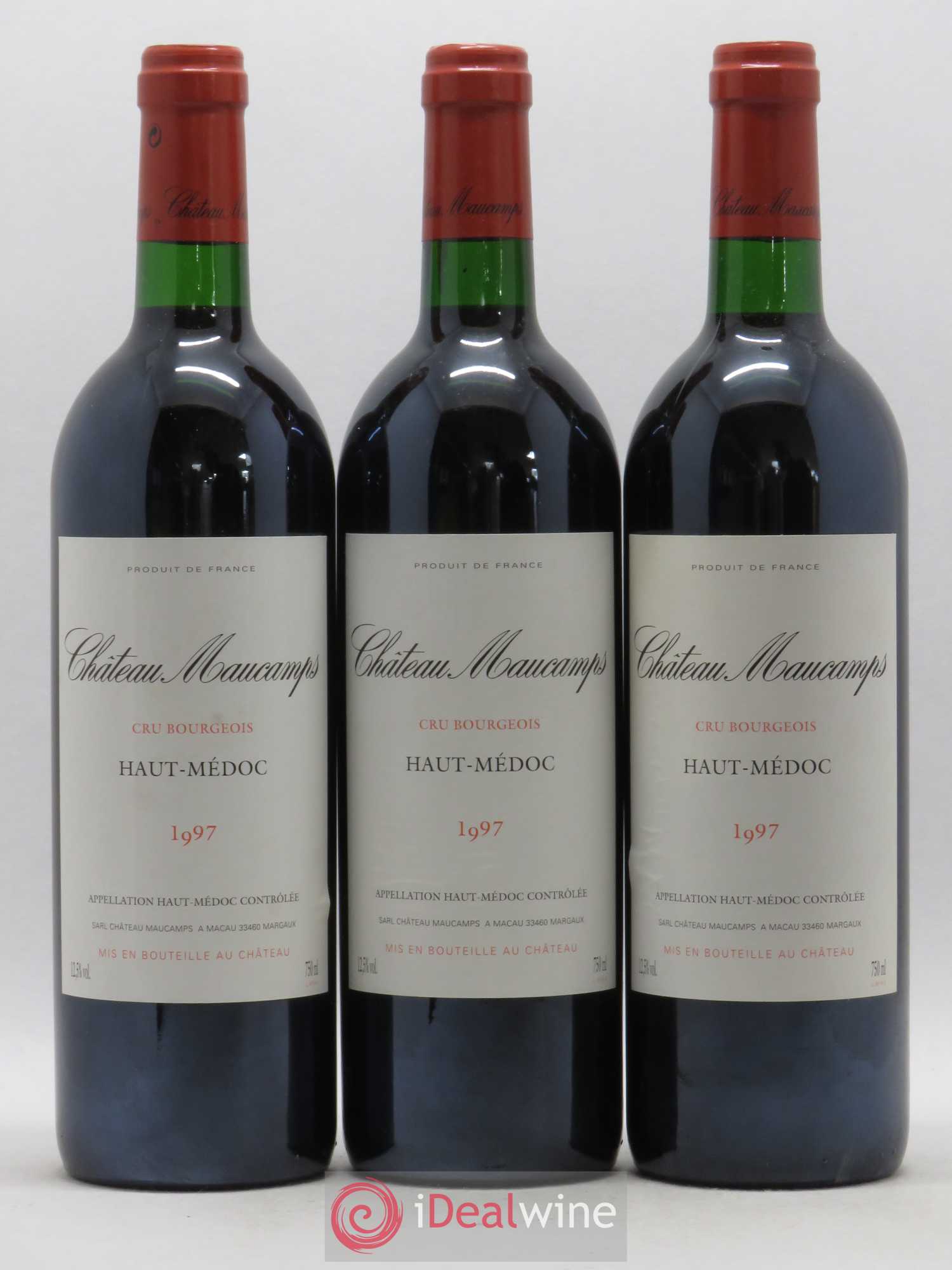 Château Maucamps Cru Bourgeois 1997 - Lot de 3 bouteilles - 0