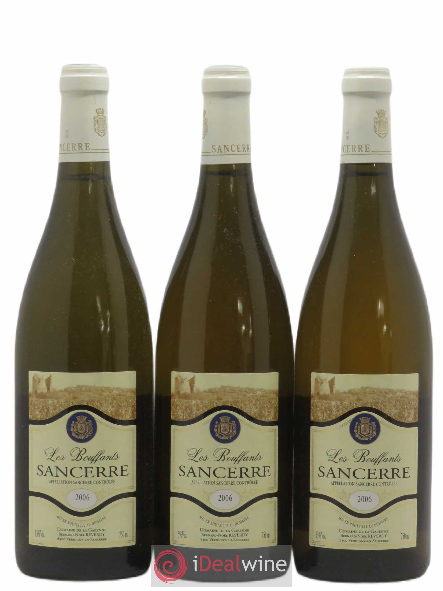 Sancerre Les Bouffants Domaine de La Garenne 2006 - Posten von 3 Flaschen - 0