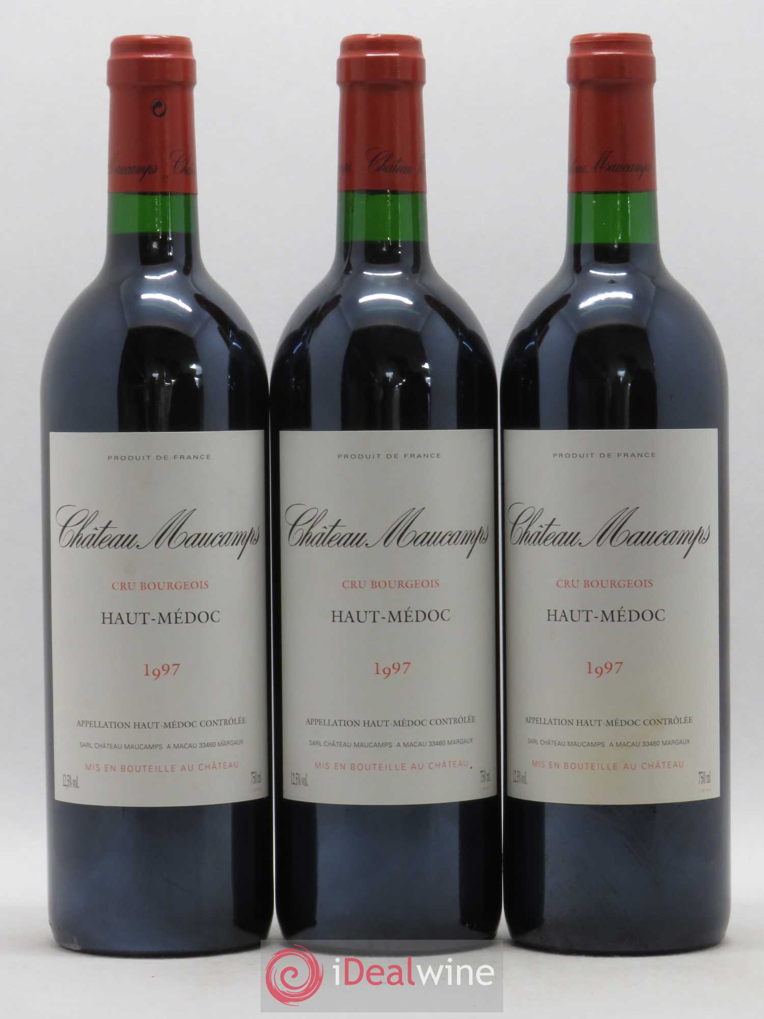 Château Maucamps Cru Bourgeois 1997 - Lot de 3 bouteilles - 0