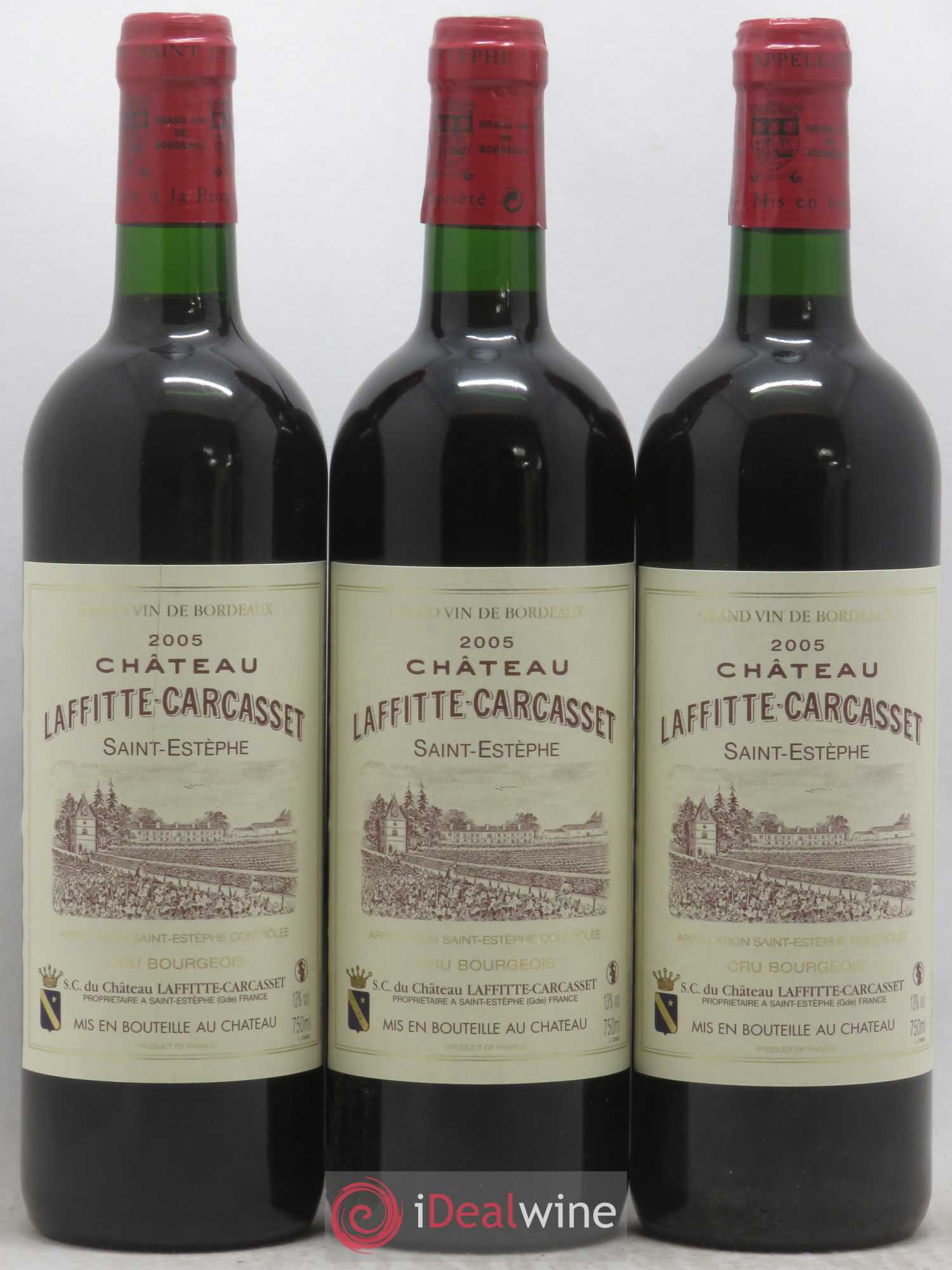 Château Laffitte Carcasset Cru Bourgeois 2005 - Lot de 6 bouteilles - 2