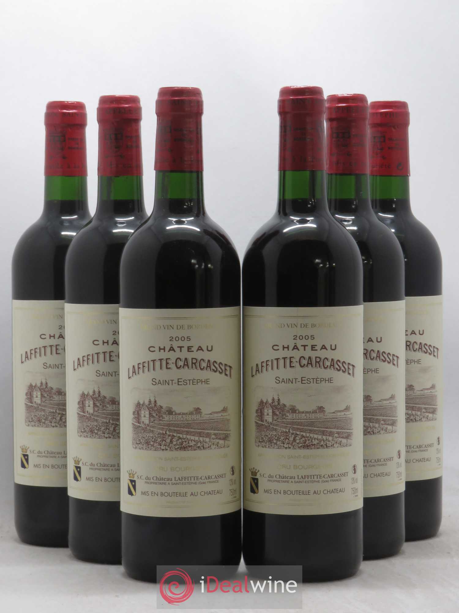 Château Laffitte Carcasset Cru Bourgeois 2005 - Lot de 6 bouteilles - 0