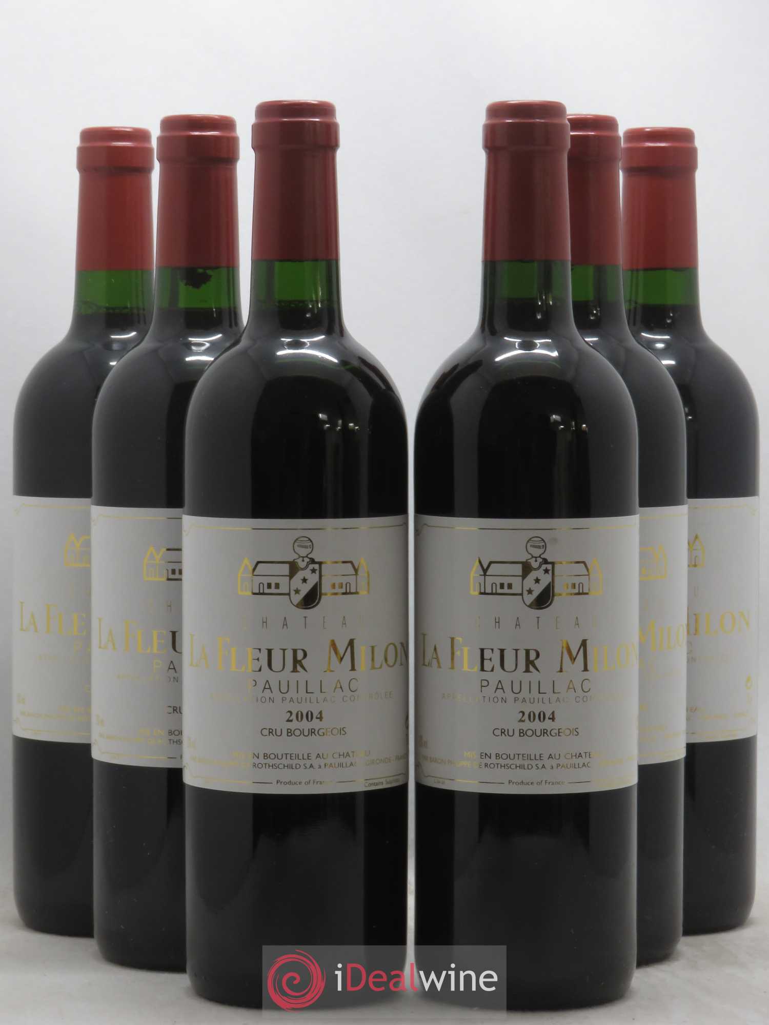 Château la Fleur Milon Cru Bourgeois 2004 - Lot de 6 bouteilles - 0