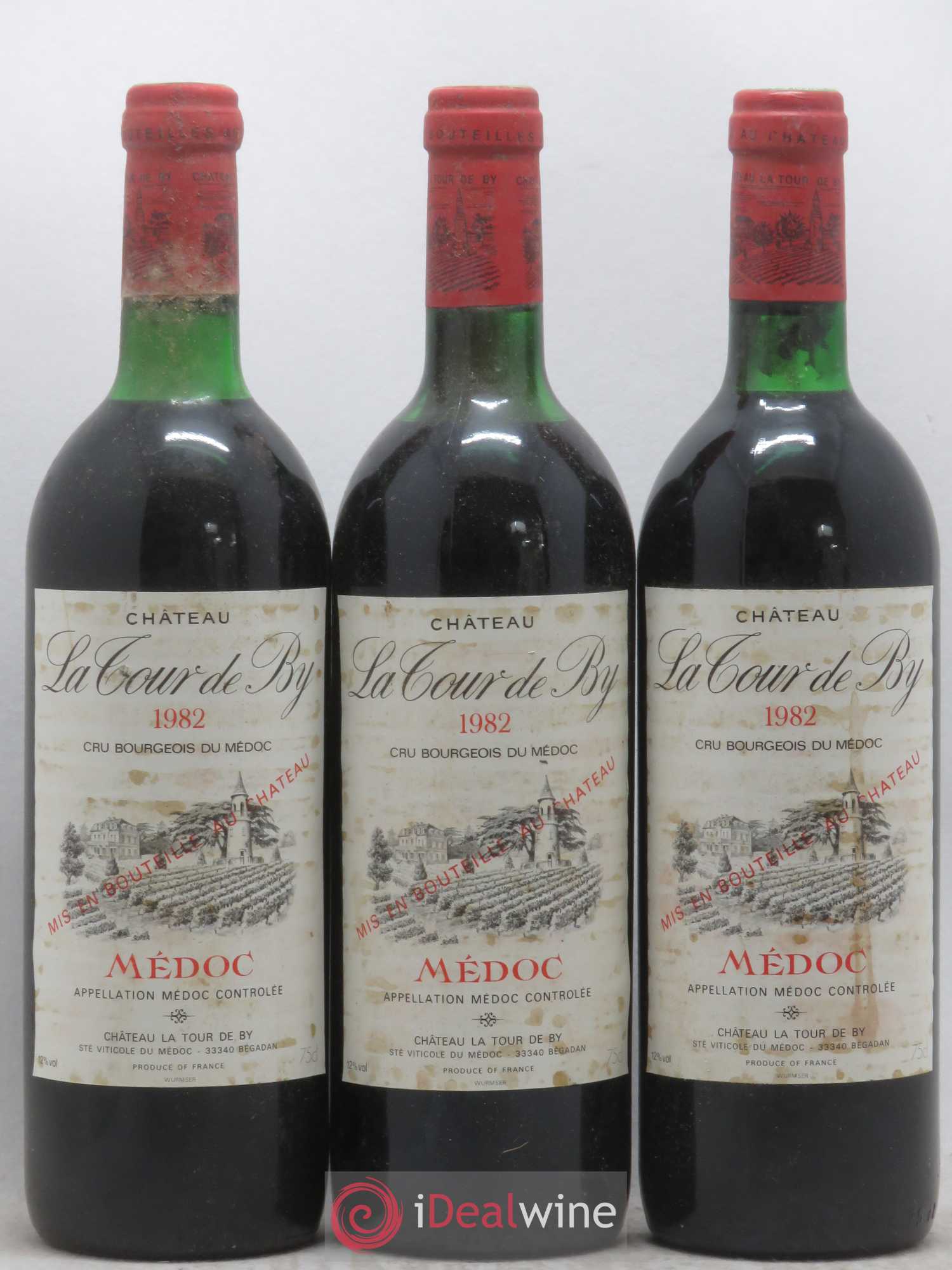 Château La Tour de By Cru Bourgeois 1982 - Lot de 6 bouteilles - 1