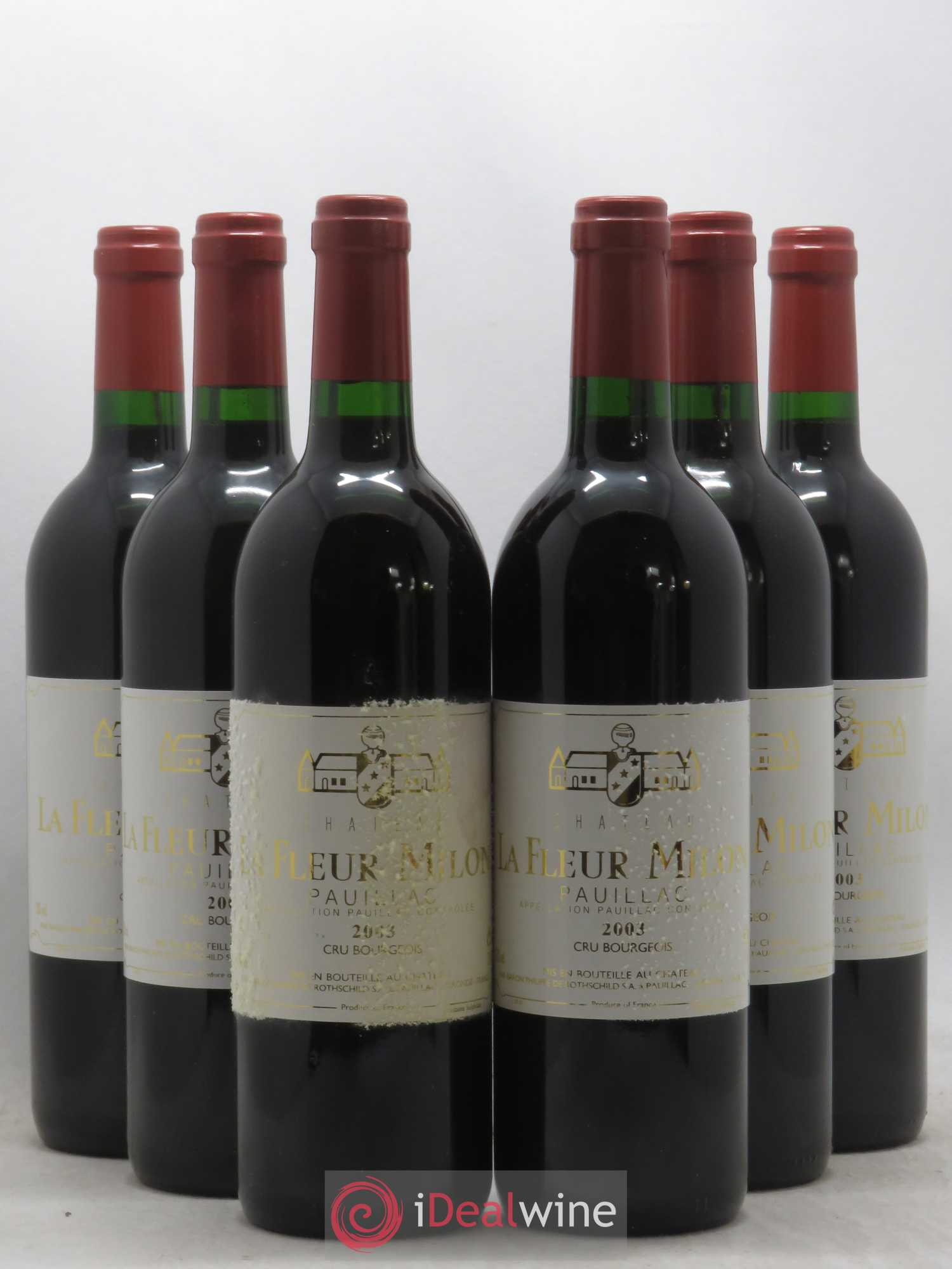 Château la Fleur Milon Cru Bourgeois 2003 - Lot de 6 bouteilles - 0