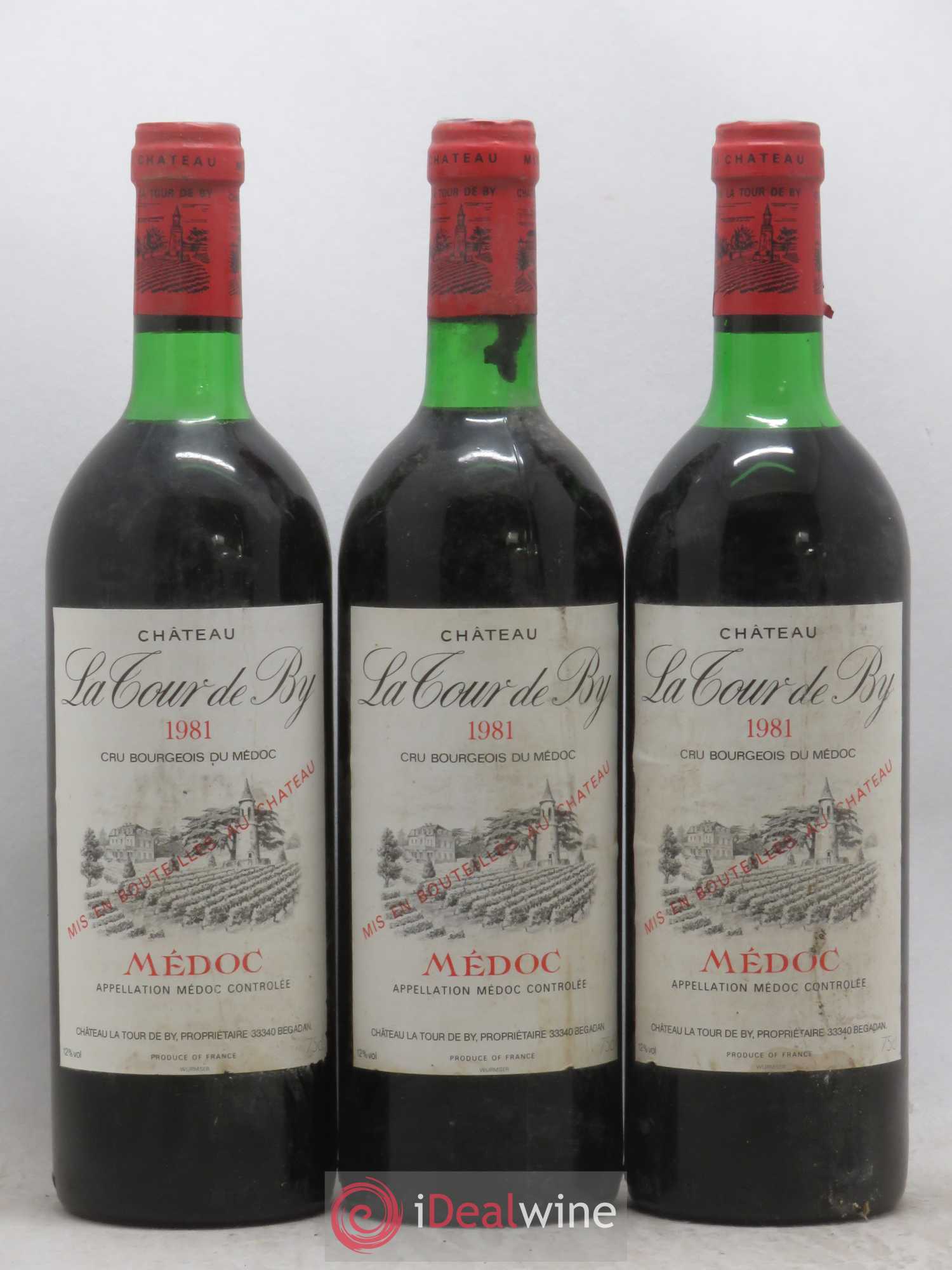 Château La Tour de By Cru Bourgeois 1981 - Lot de 6 bouteilles - 2