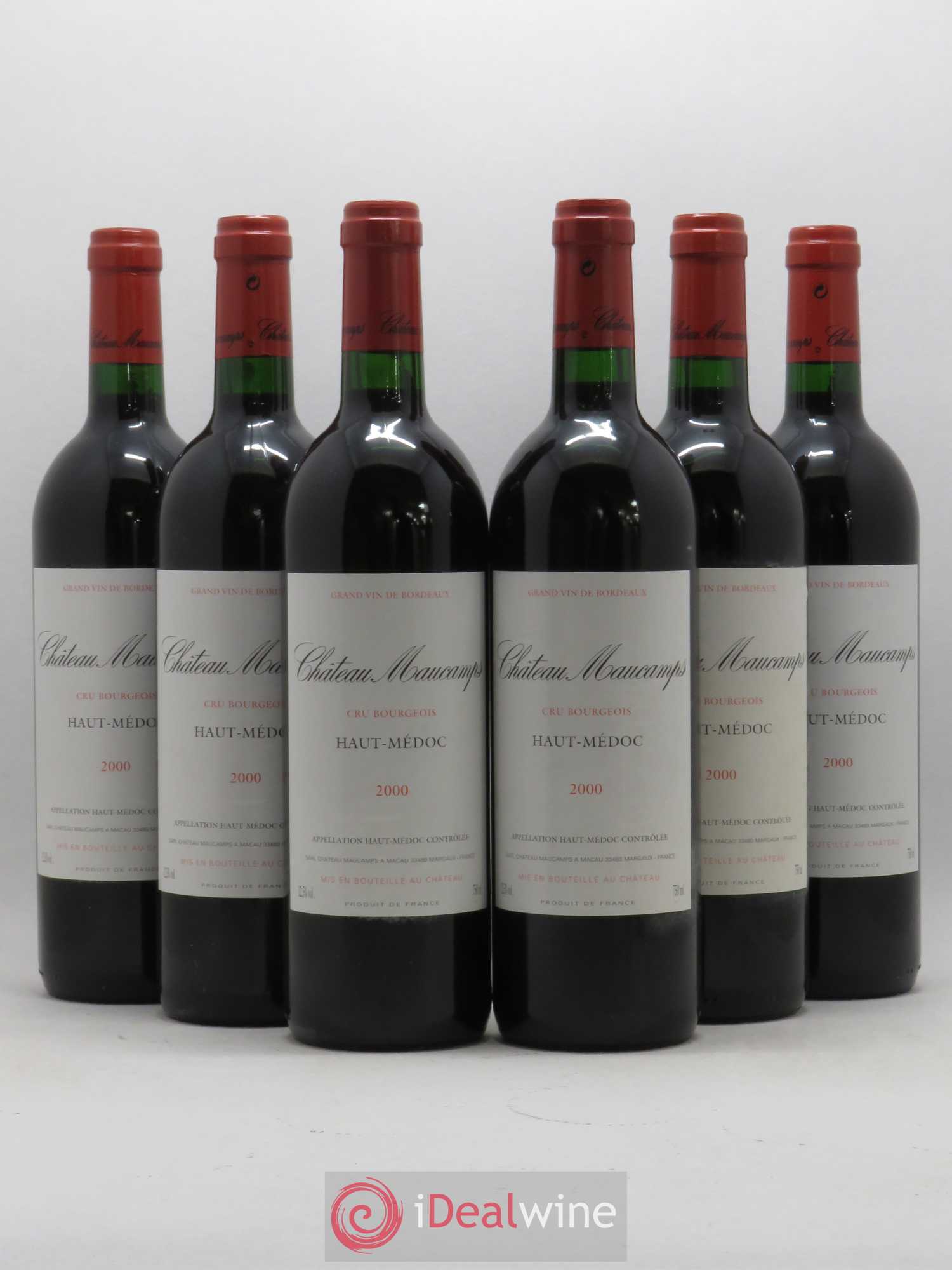 Château Maucamps Cru Bourgeois 2000 - Lot de 6 bouteilles - 0