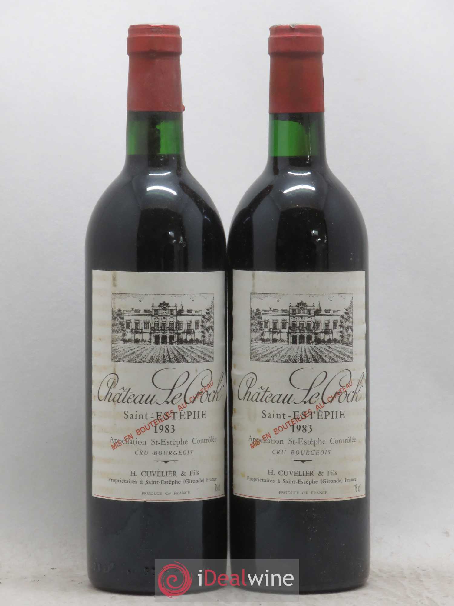 Château le Crock Cru Bourgeois 1983 - Lot de 2 bouteilles - 0