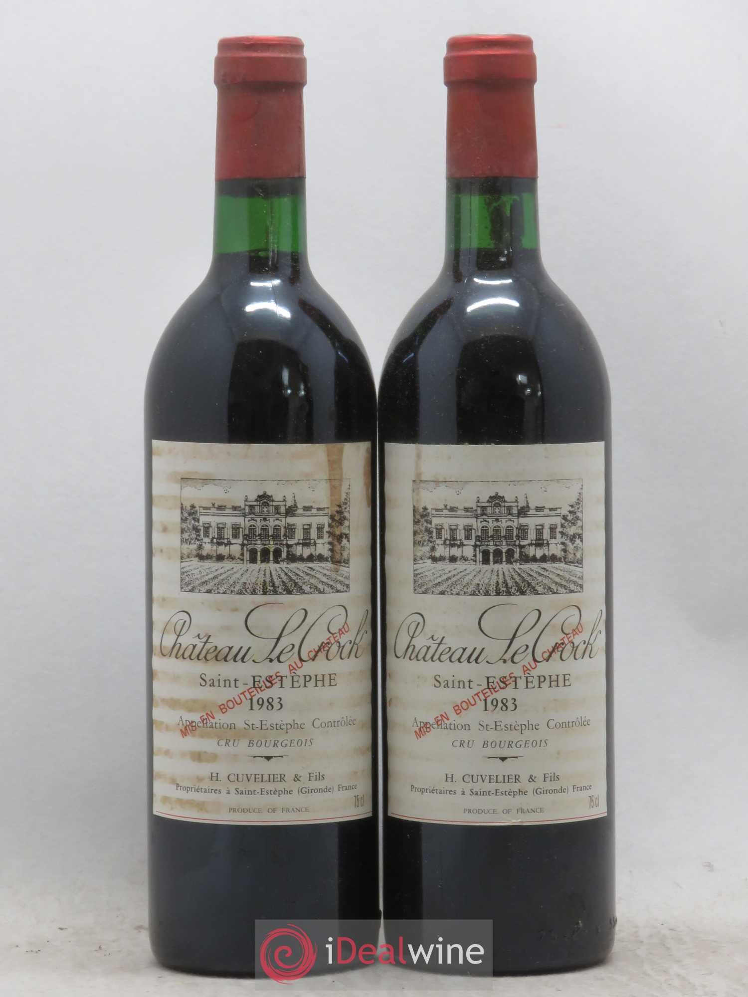 Château le Crock Cru Bourgeois 1983 - Lot de 2 bouteilles - 0