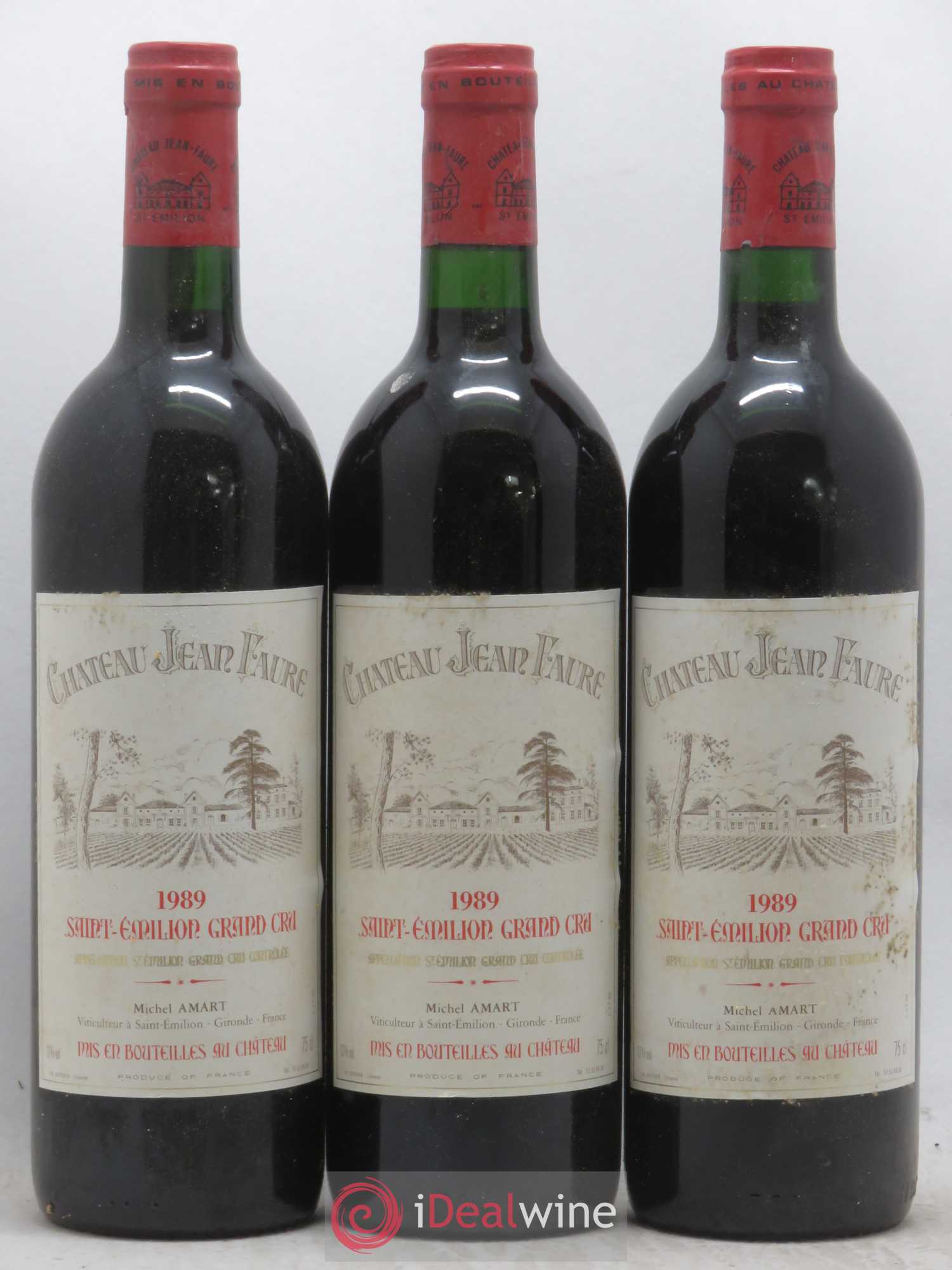 Château Jean Faure Grand Cru Classé 1989 - Lot of 12 bottles - 1