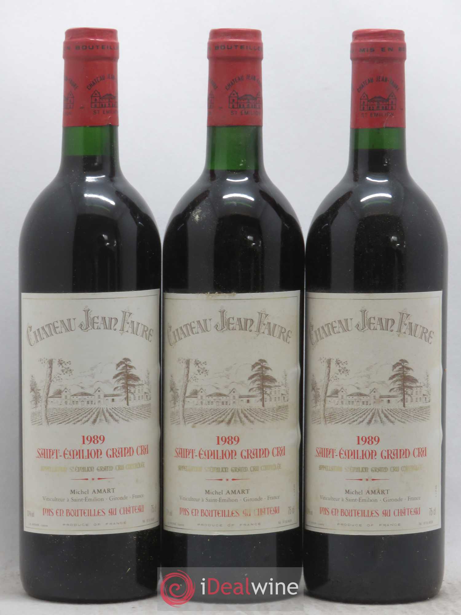 Château Jean Faure Grand Cru Classé 1989 - Lot of 12 bottles - 3