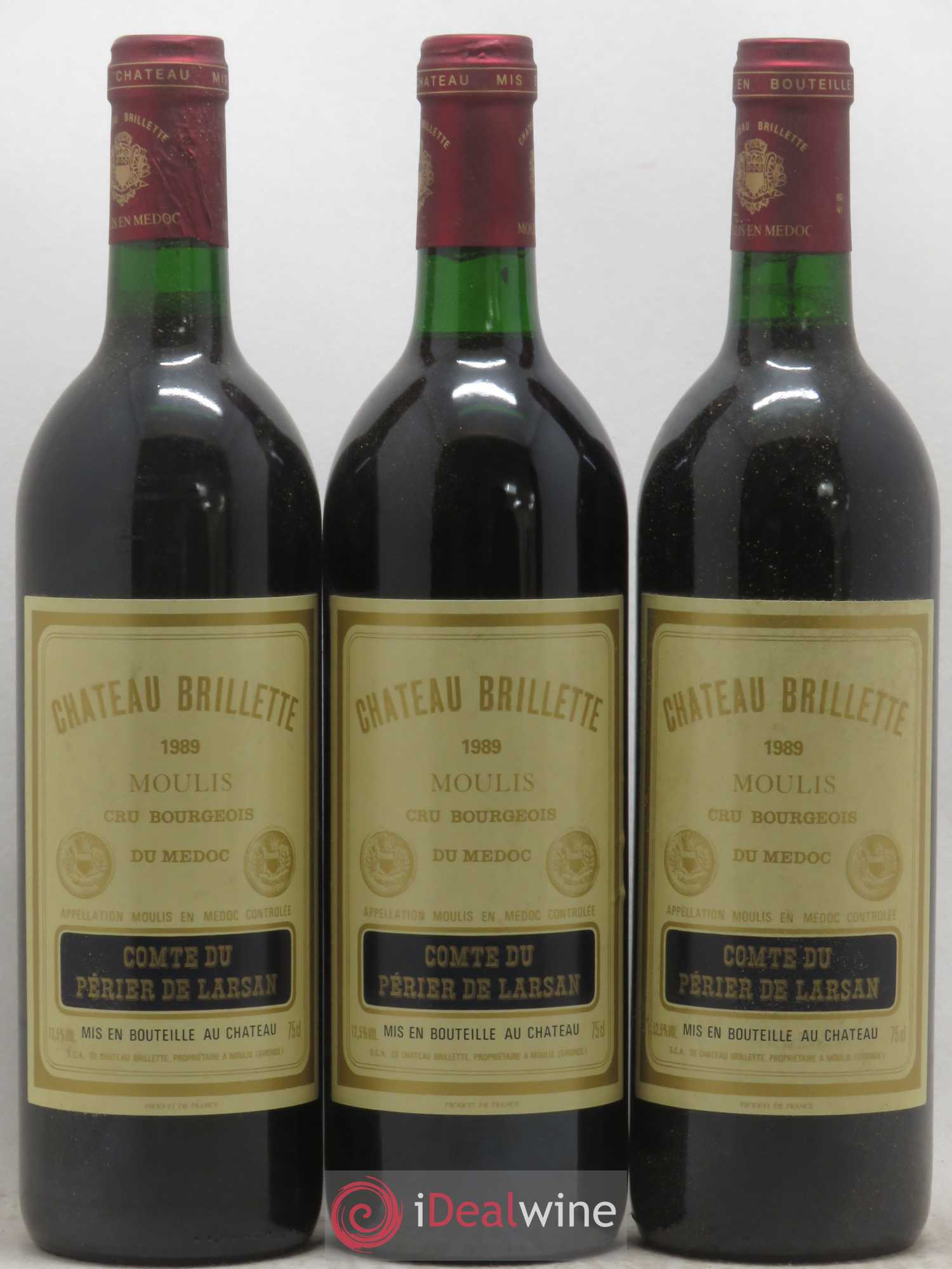 Château Brillette Cru Bourgeois 1989 - Lot de 12 bouteilles - 4