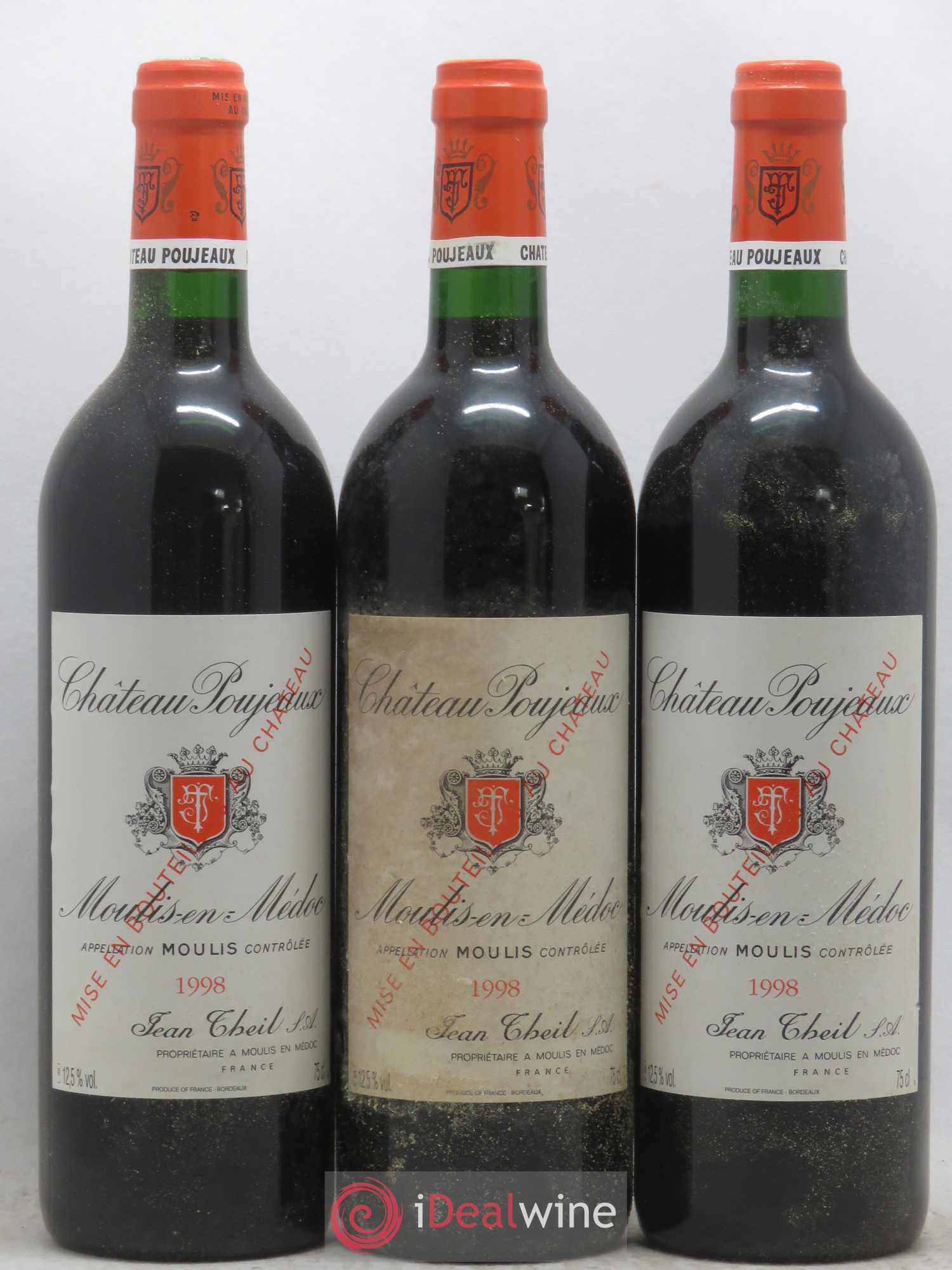 Château Poujeaux 1998 - Lot de 12 bouteilles - 2