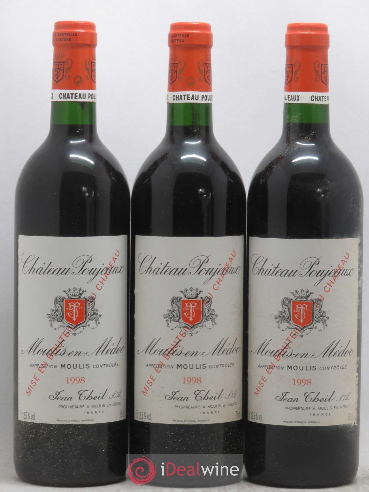 Château Poujeaux 1998 - Lot de 12 bouteilles - 3