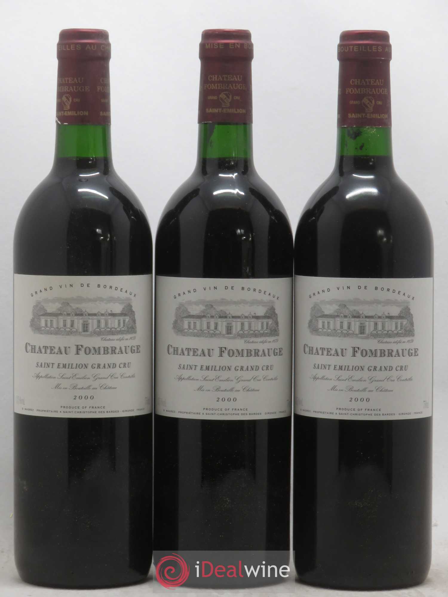Château Fombrauge Grand Cru Classé 2000 - Lot de 12 bouteilles - 1