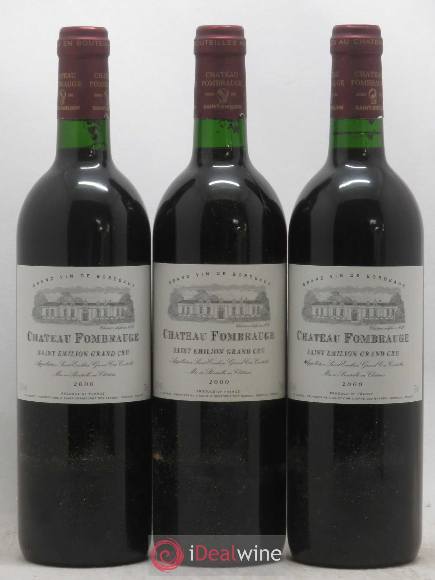 Château Fombrauge Grand Cru Classé 2000 - Lot de 12 bouteilles - 2