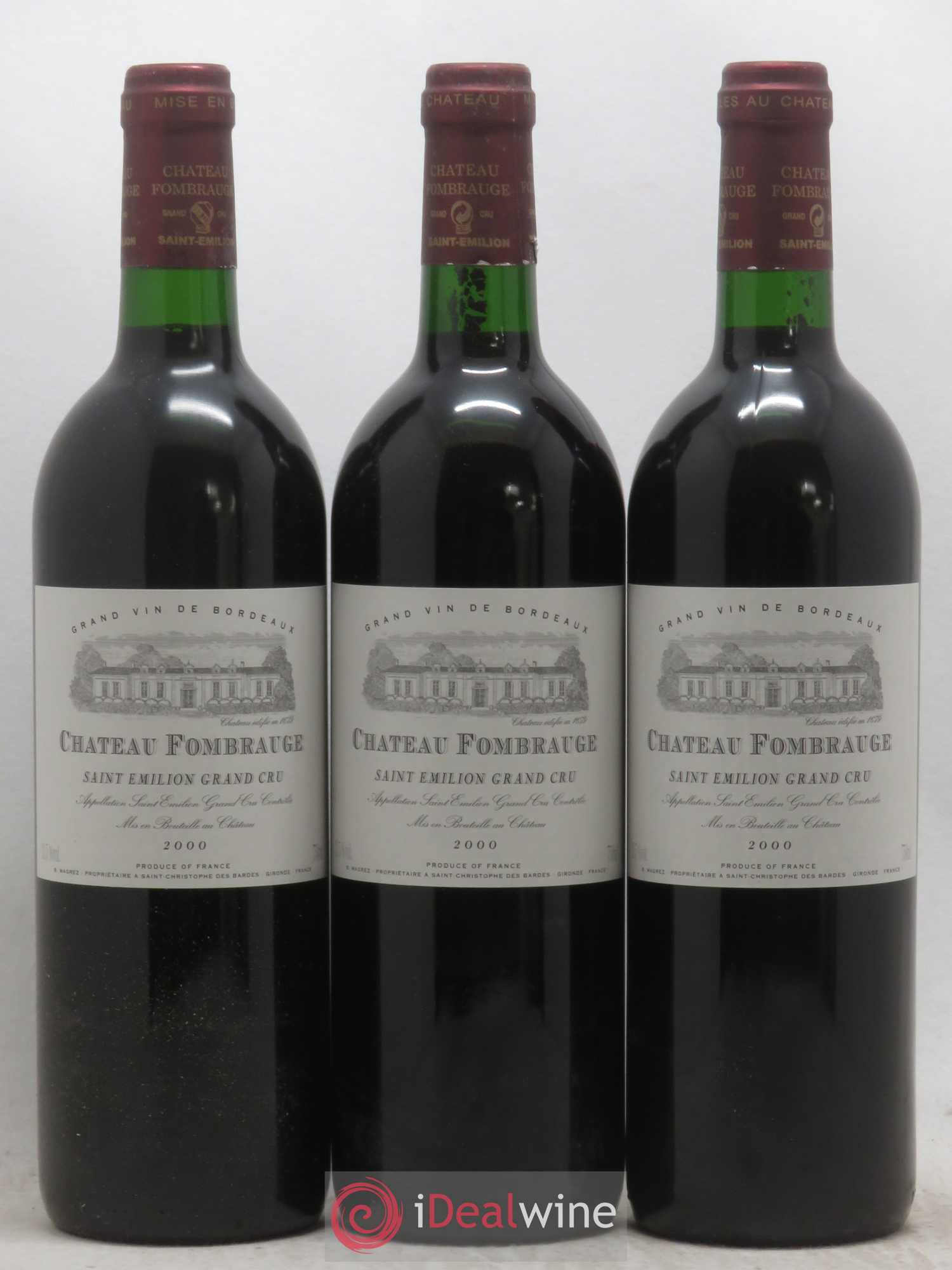 Château Fombrauge Grand Cru Classé 2000 - Lot de 12 bouteilles - 3