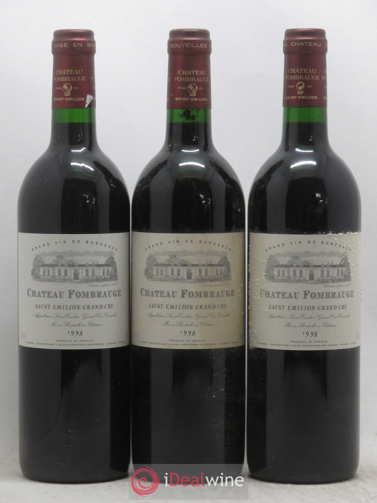 Château Fombrauge Grand Cru Classé 1998 - Lot de 12 bouteilles - 2