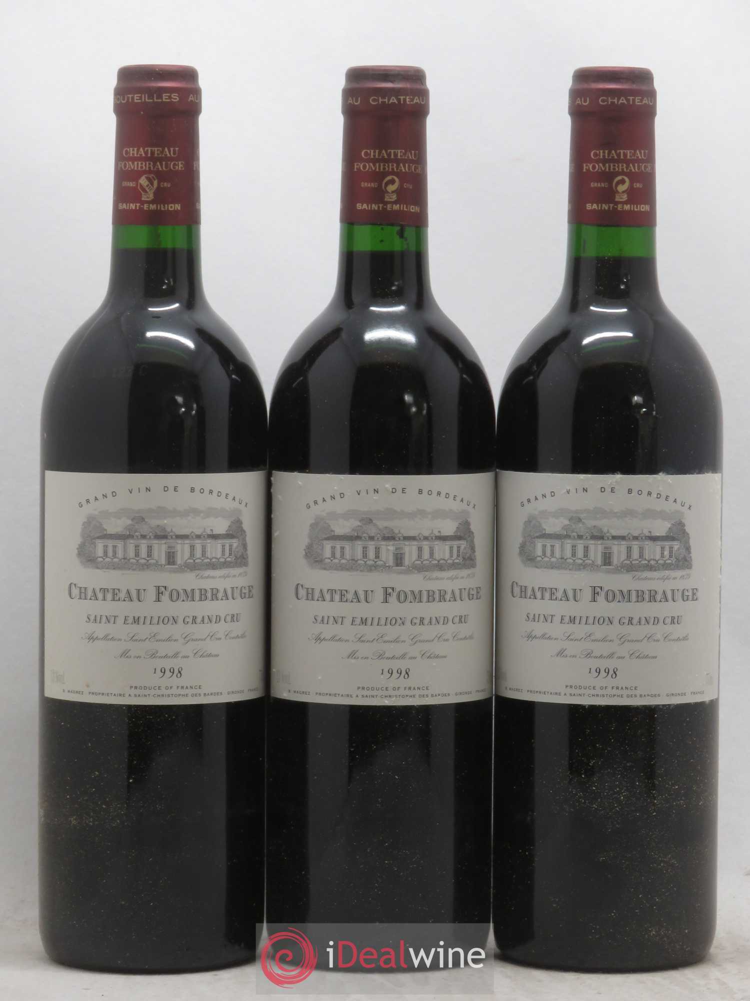 Château Fombrauge Grand Cru Classé 1998 - Lot de 12 bouteilles - 3